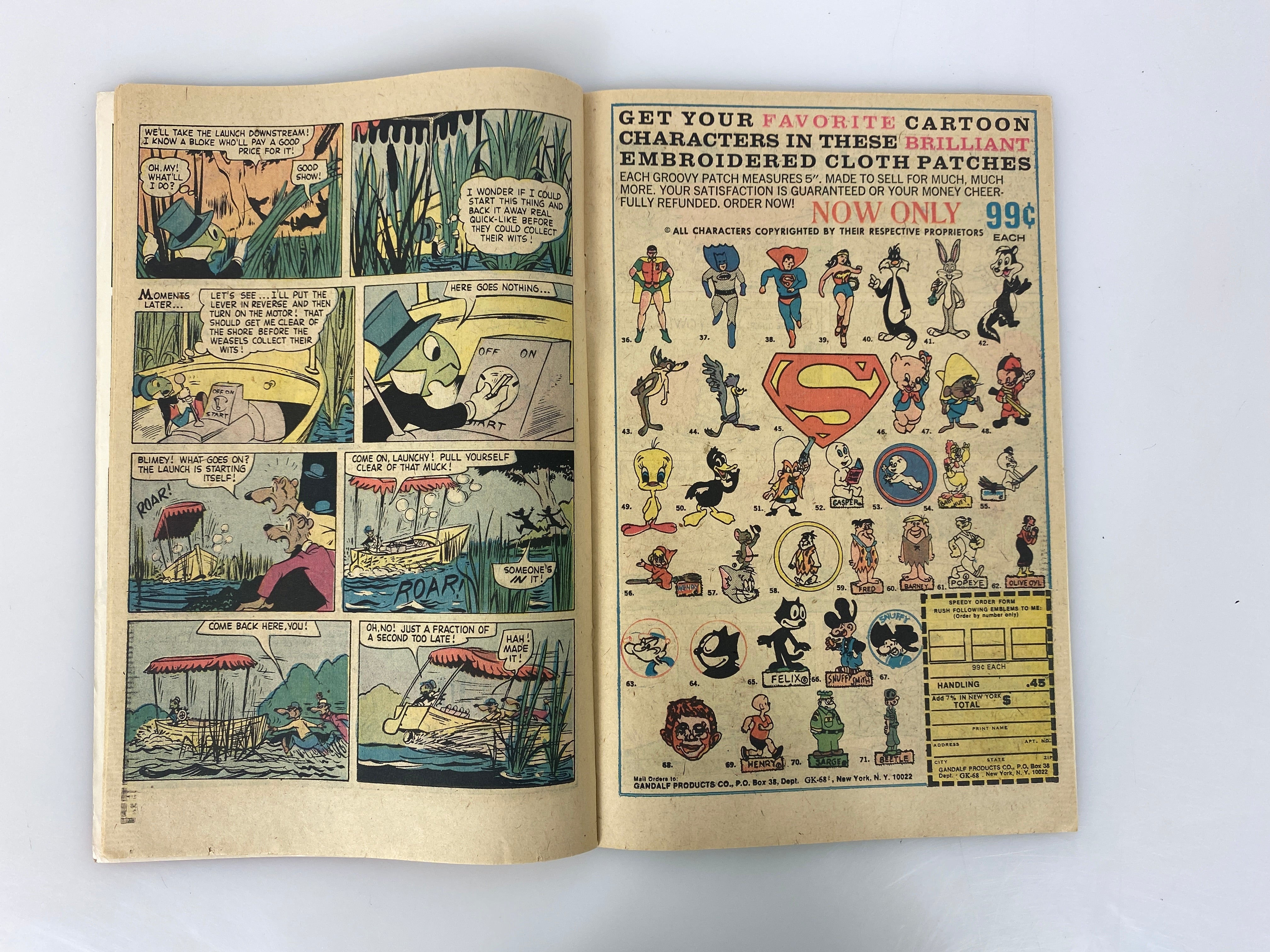 Lot of 2 Walt Disney Showcase Comics Tinkerbell 101 Dalmatians 1961-1976