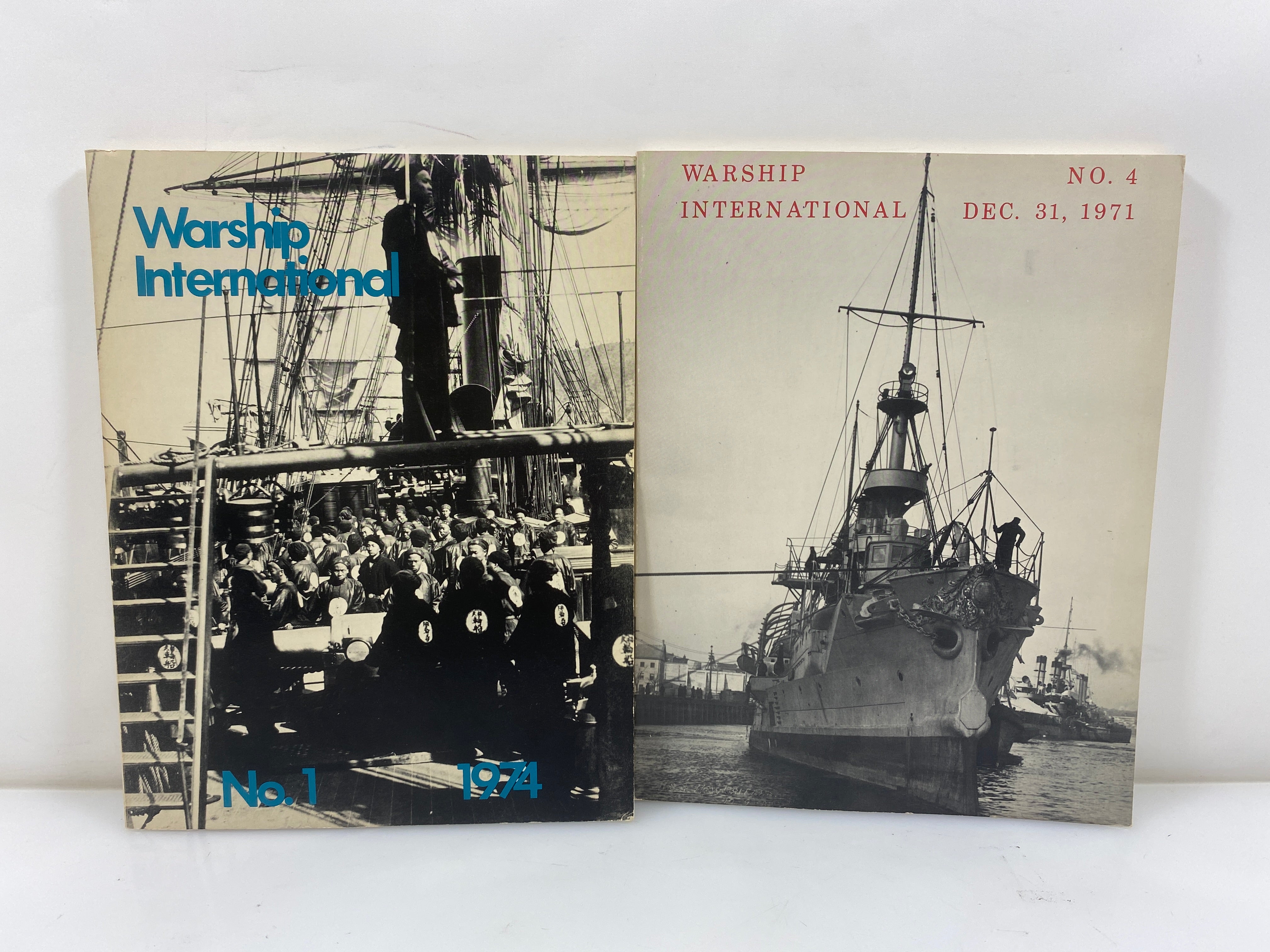 Lot of 2 Warship International No 4 1971 & No 1 1974SC