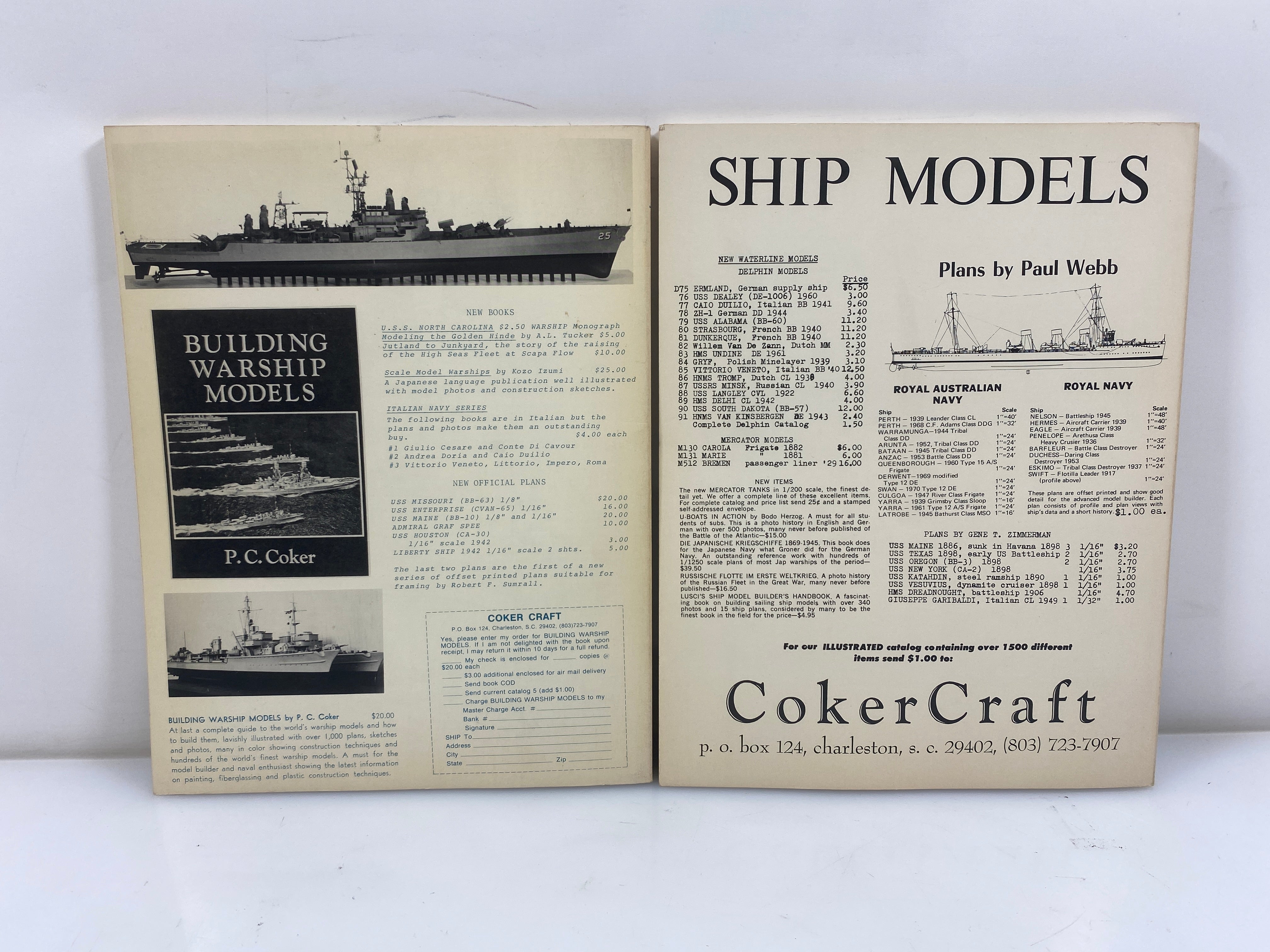 Lot of 2 Warship International No 4 1971 & No 1 1974SC