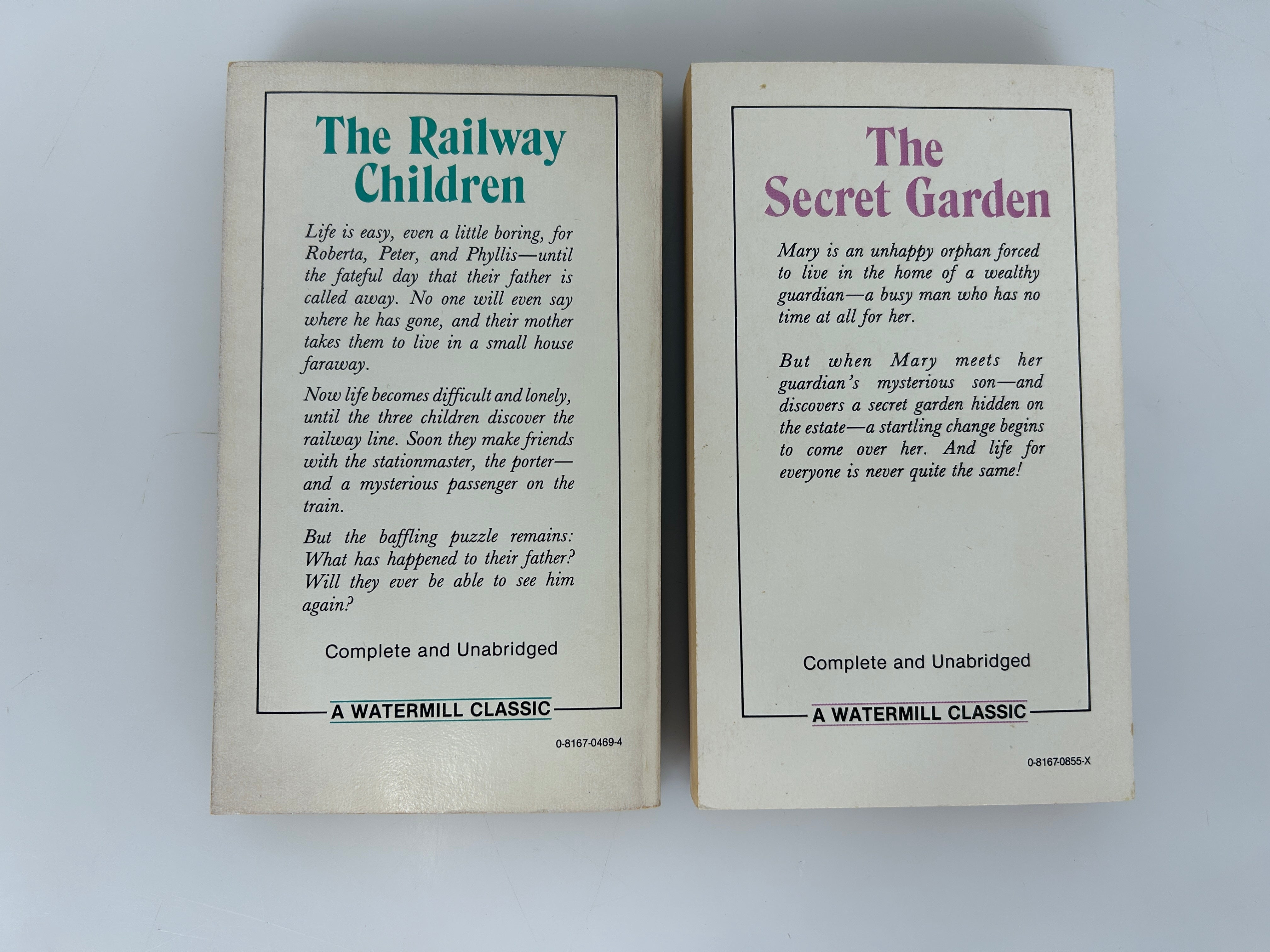 Lot of 2 Watermill Classics: The Secret Garden/The Railway Children PB