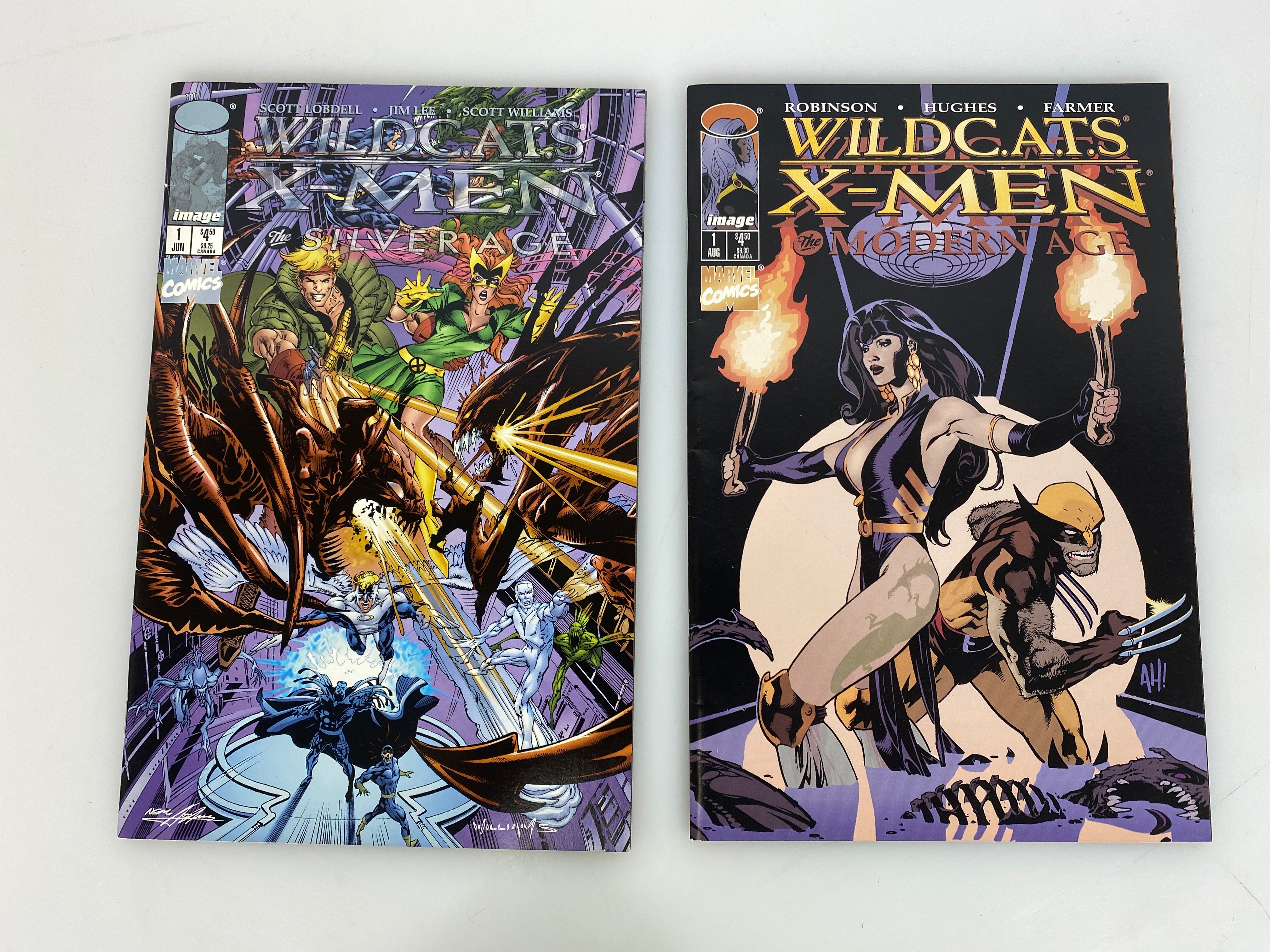 Lot of 2 WILDCATS X Men Image Marvel Comics 1997
