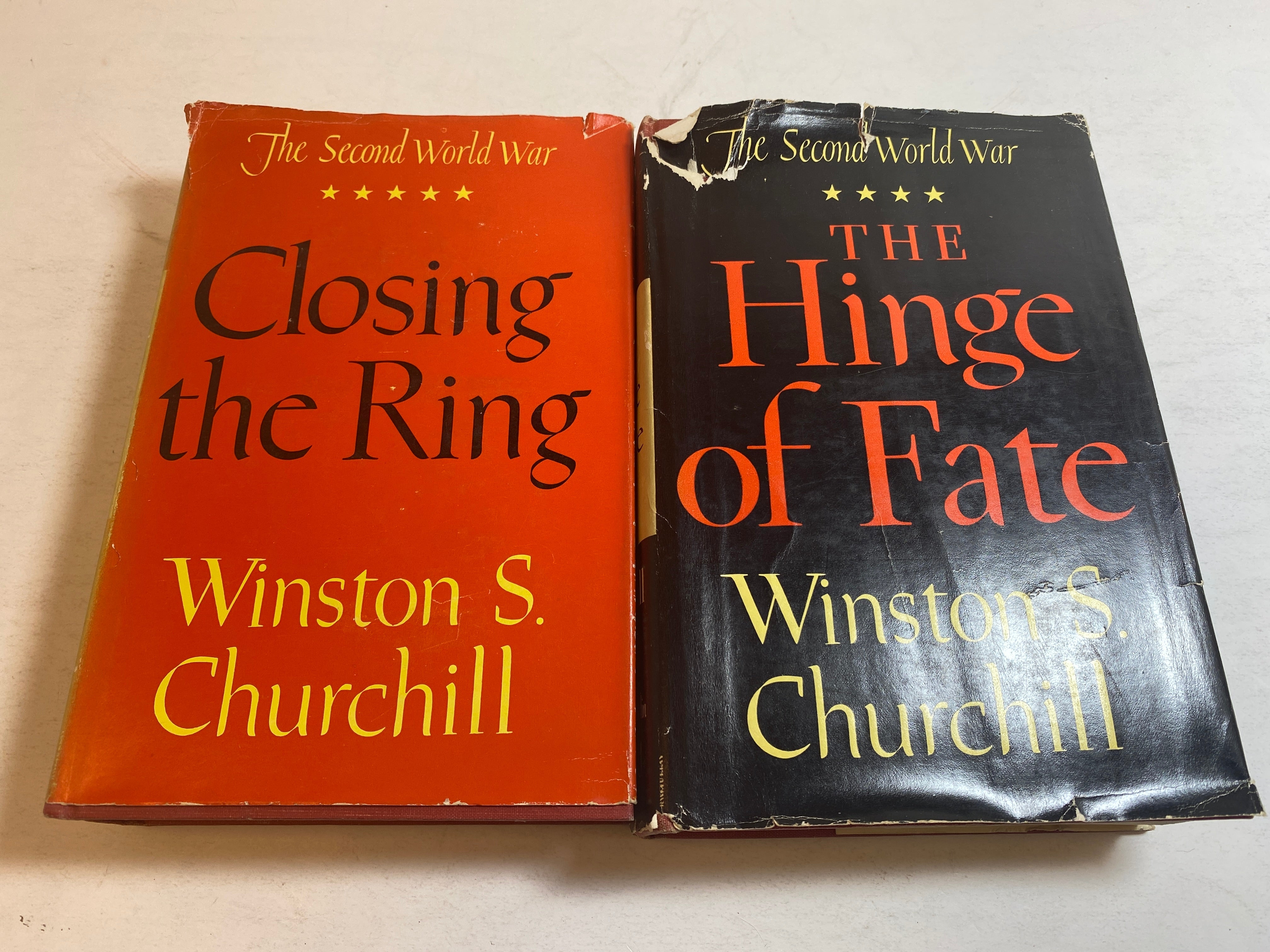 Lot of 2 Winston Churchill Closing the Ring Hinge of Fate 1950-1951