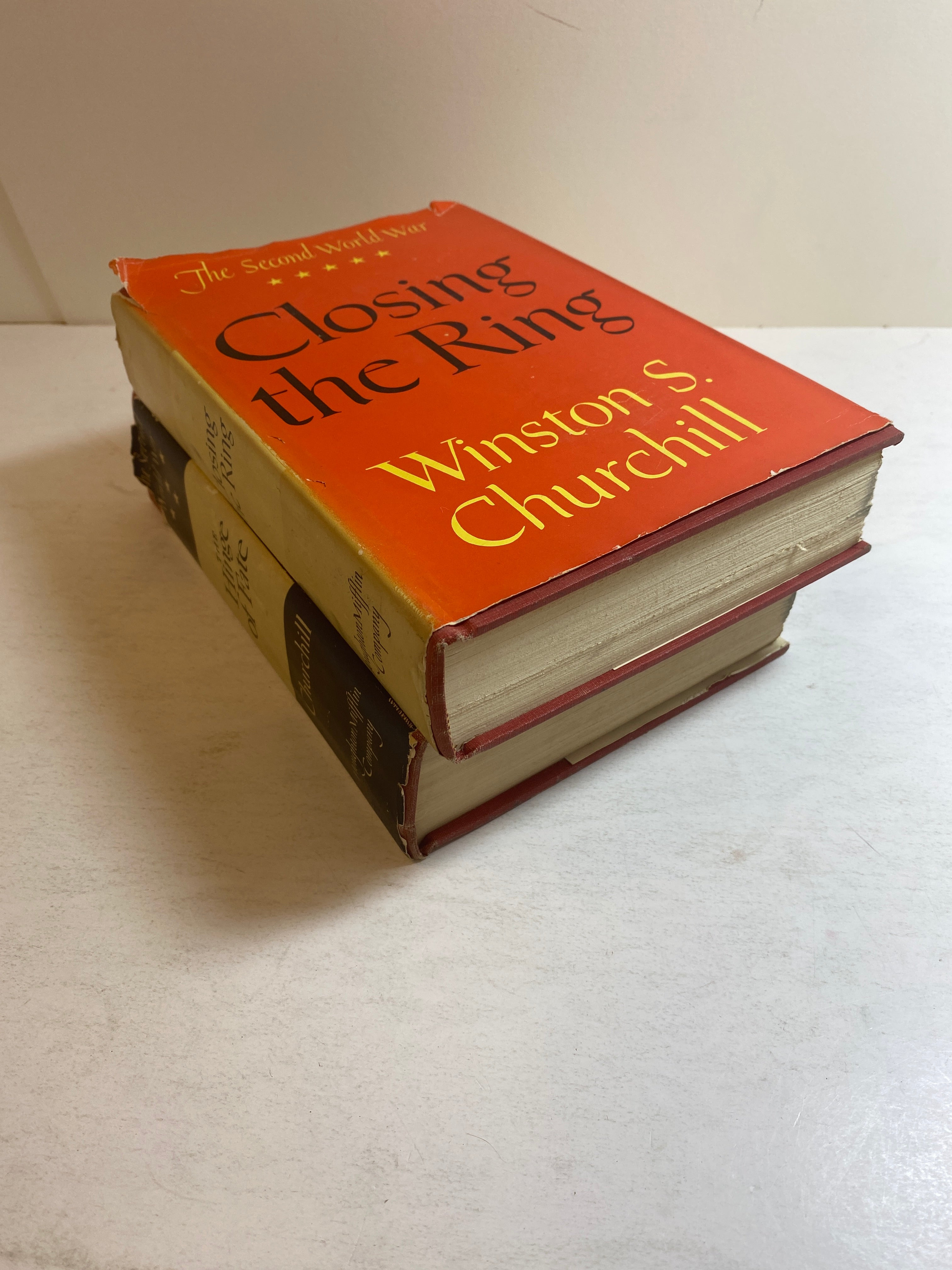Lot of 2 Winston Churchill Closing the Ring Hinge of Fate 1950-1951