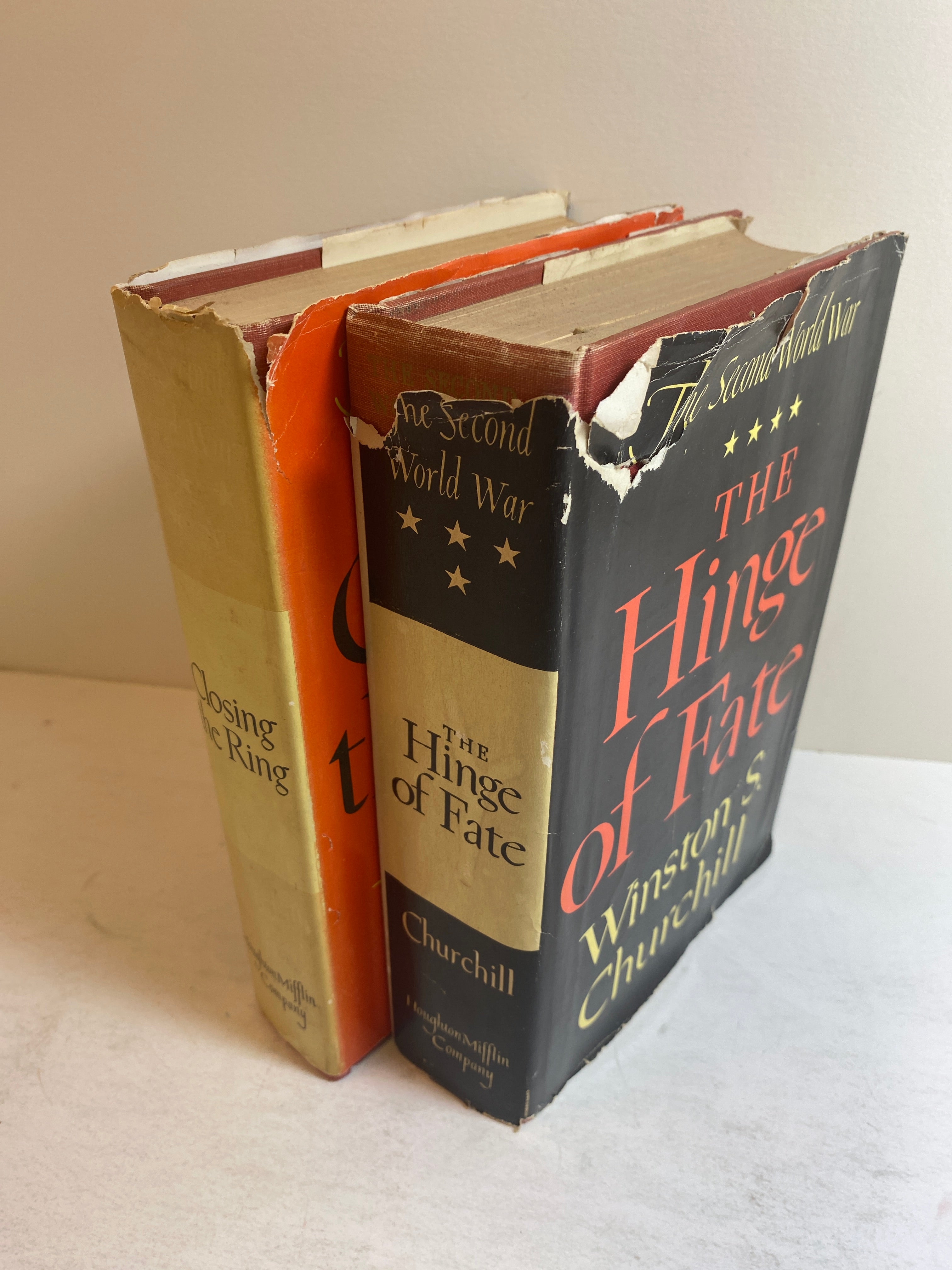 Lot of 2 Winston Churchill Closing the Ring Hinge of Fate 1950-1951