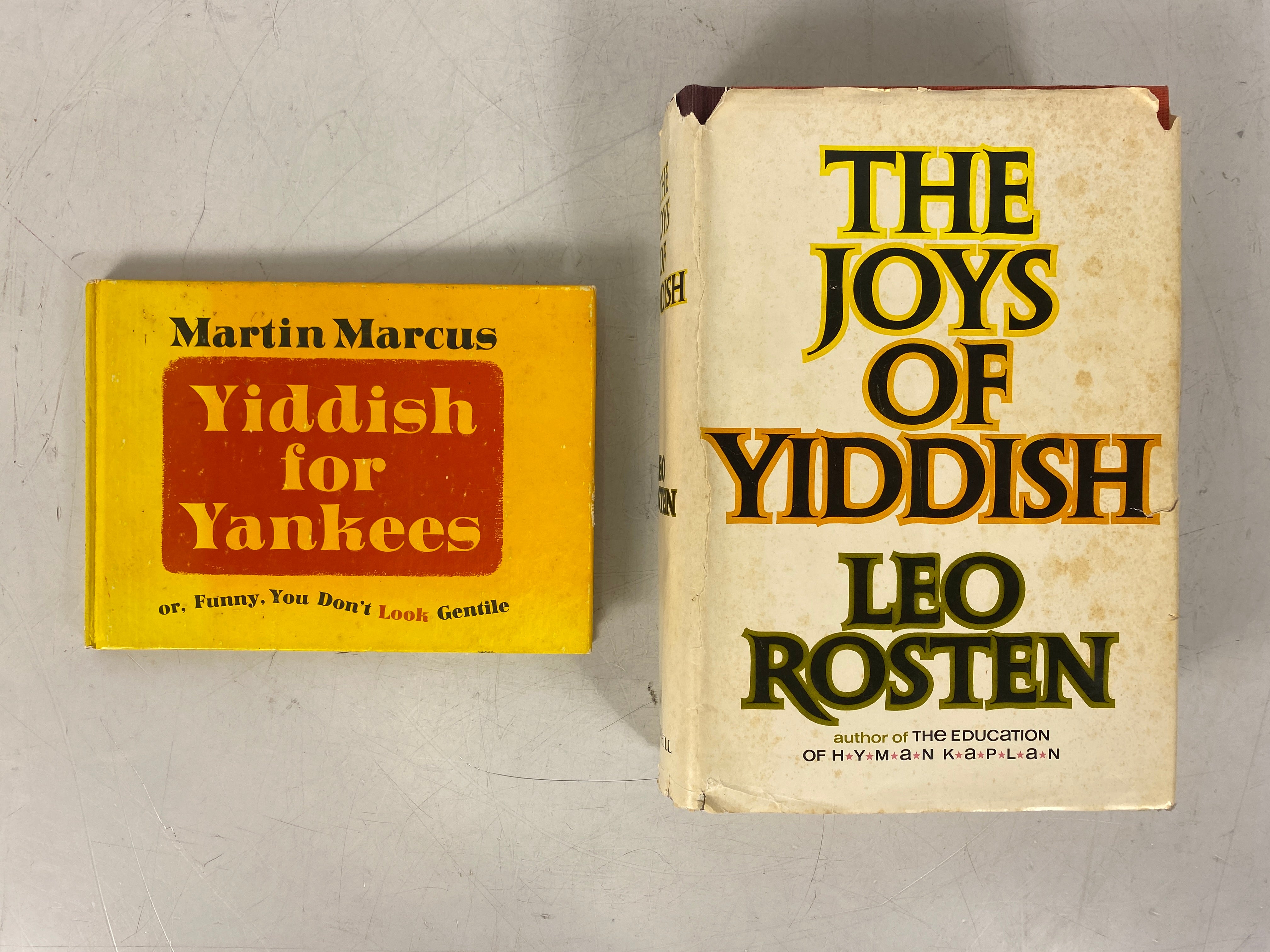 Lot of 2: Yiddish for Yankees/The Joys of Yiddish 1968 HC