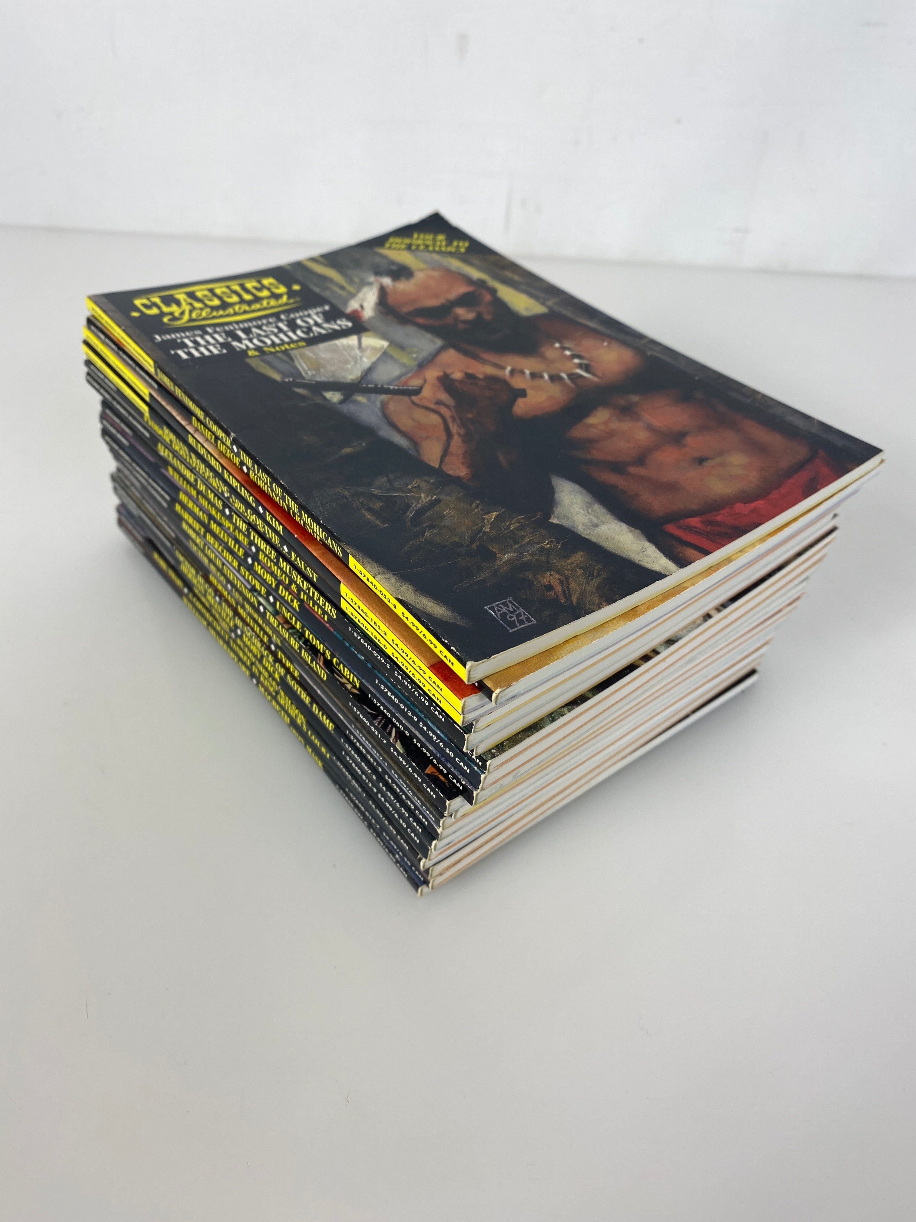 Lot of 20 Acclaim-Classics Illustrated Graphic Novels With Notes 1997