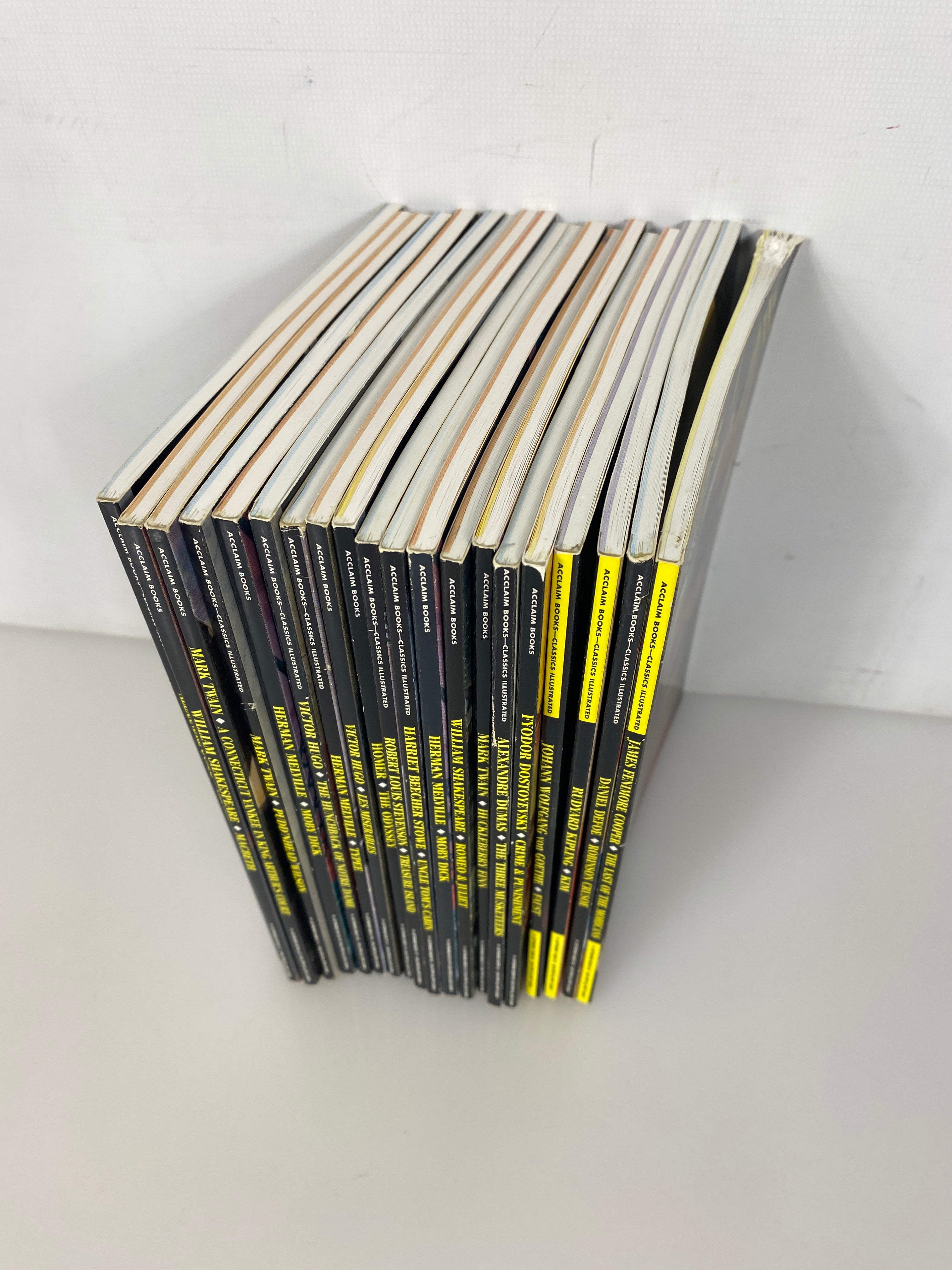 Lot of 20 Acclaim-Classics Illustrated Graphic Novels With Notes 1997