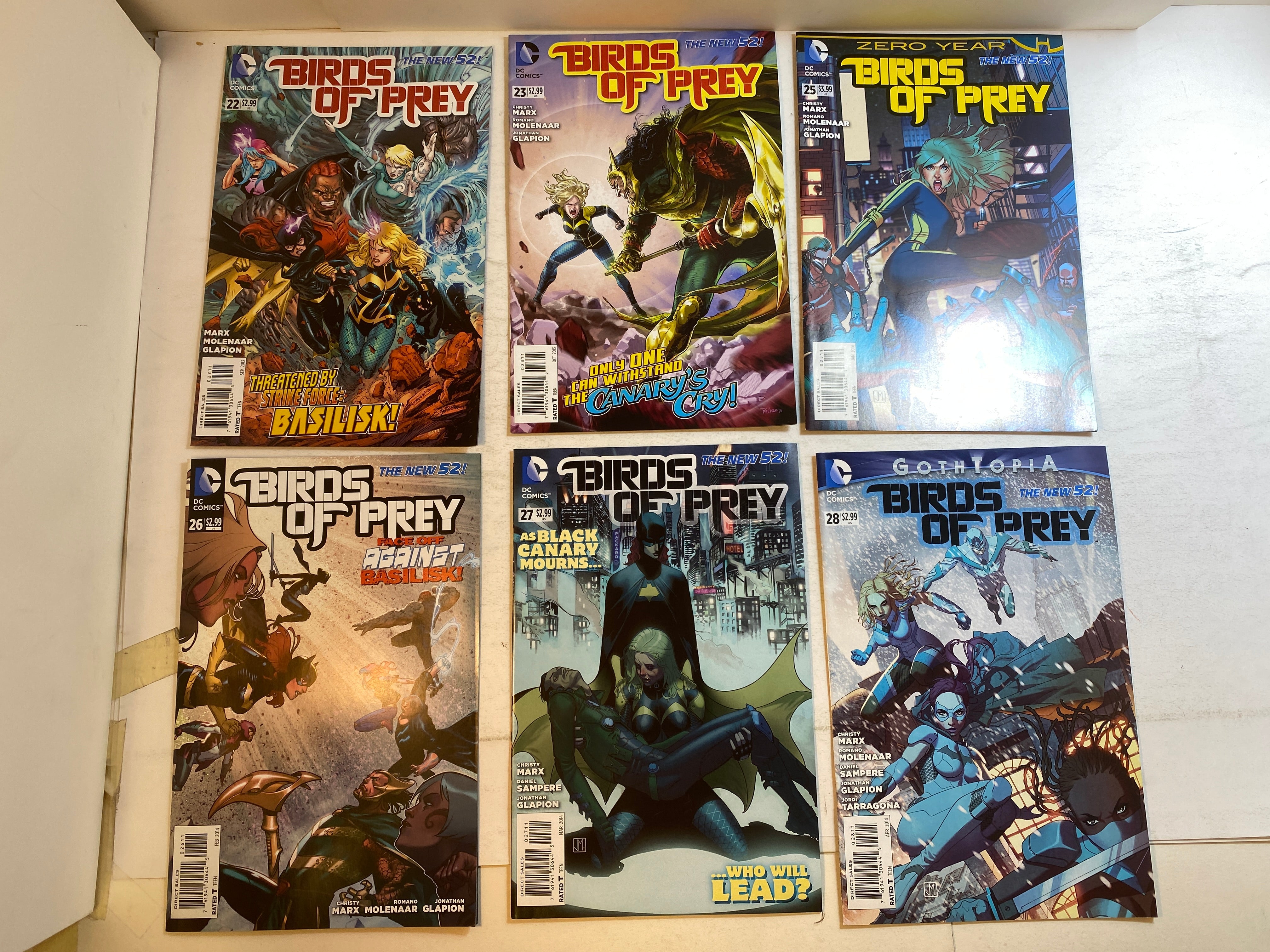 Lot of 21 Birds of Prey Comics DC 2013-2014
