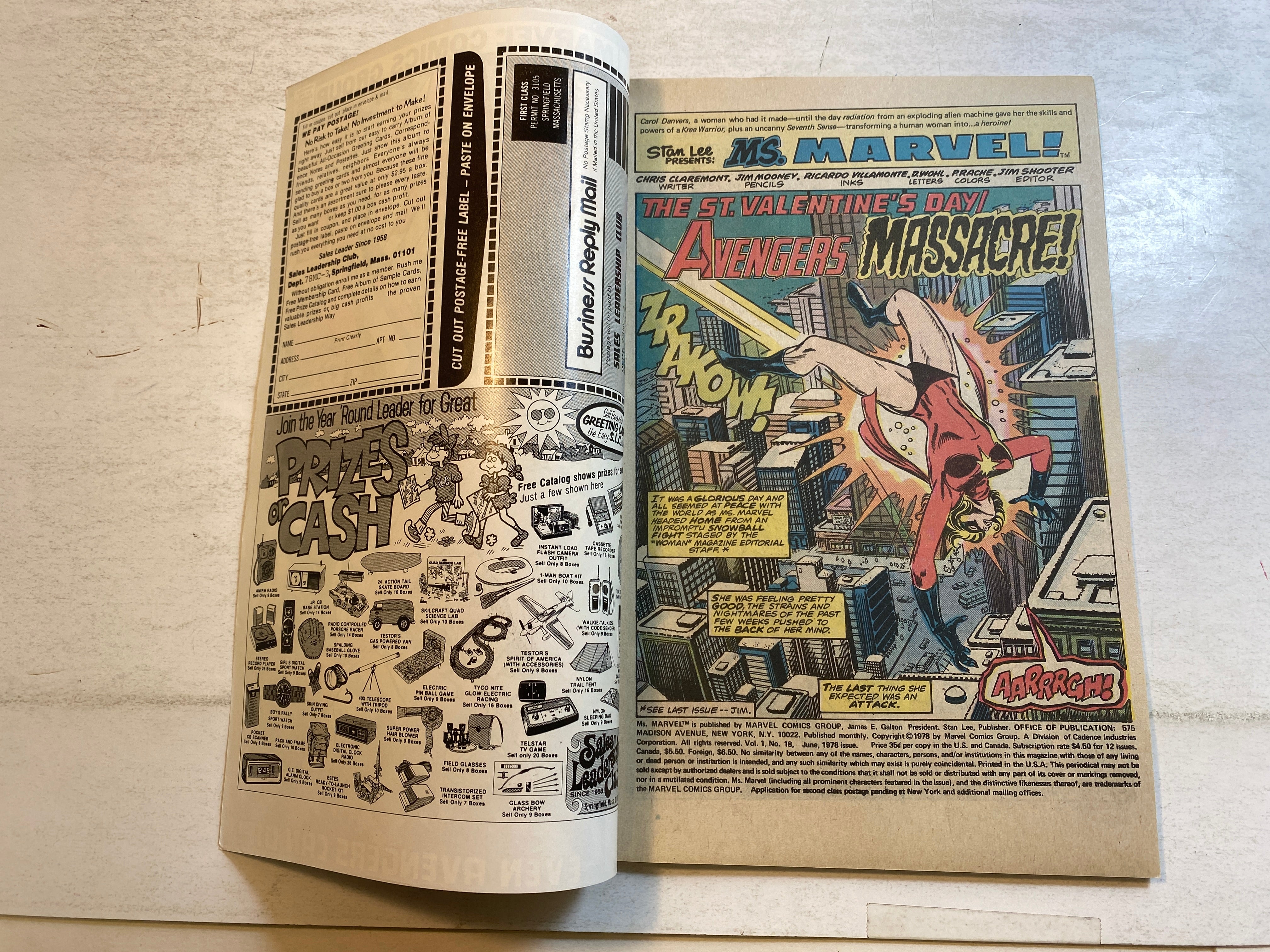 Lot of 21 Ms. Marvel 1-21 Comics 1977-1978