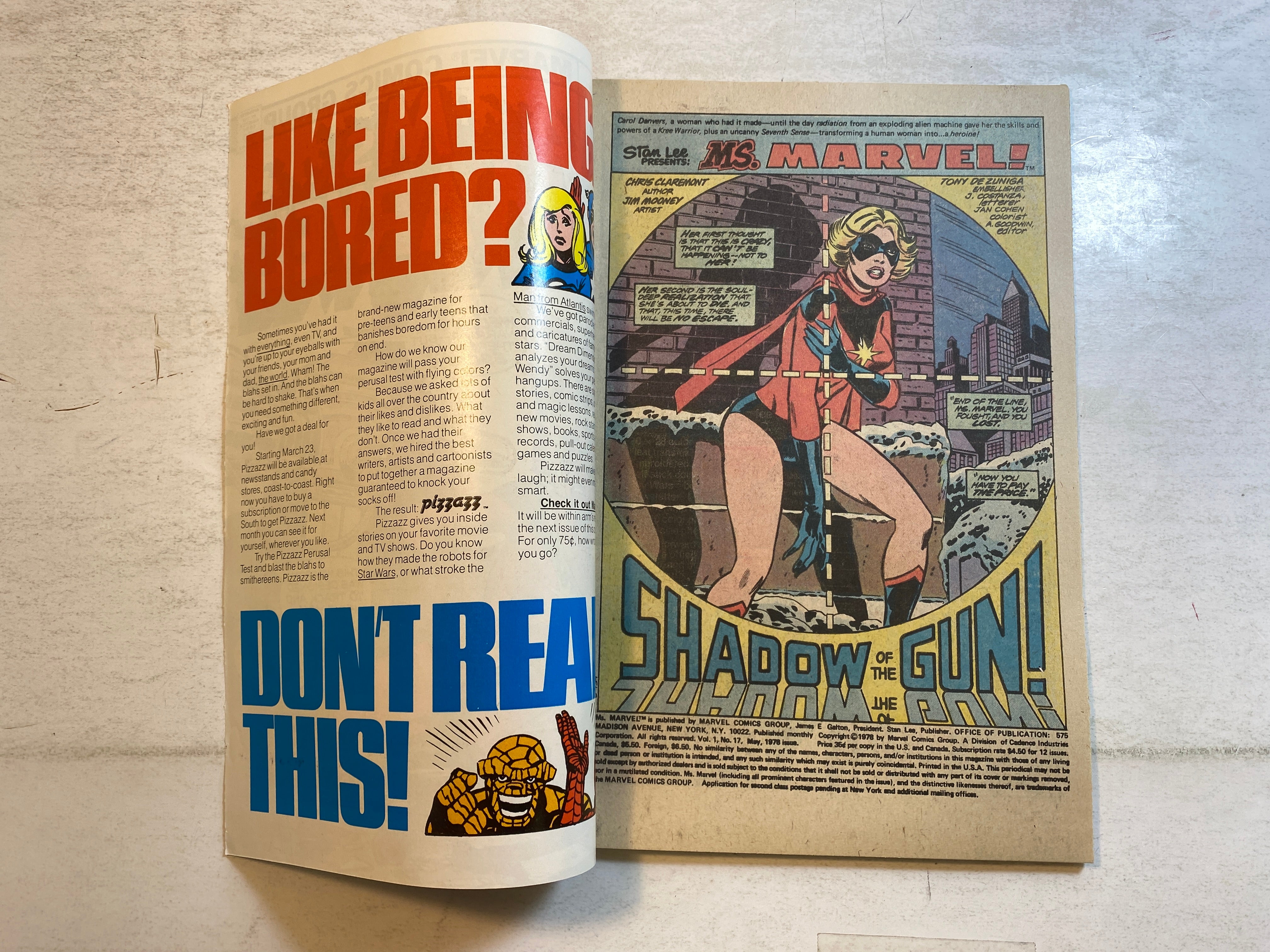 Lot of 21 Ms. Marvel 1-21 Comics 1977-1978