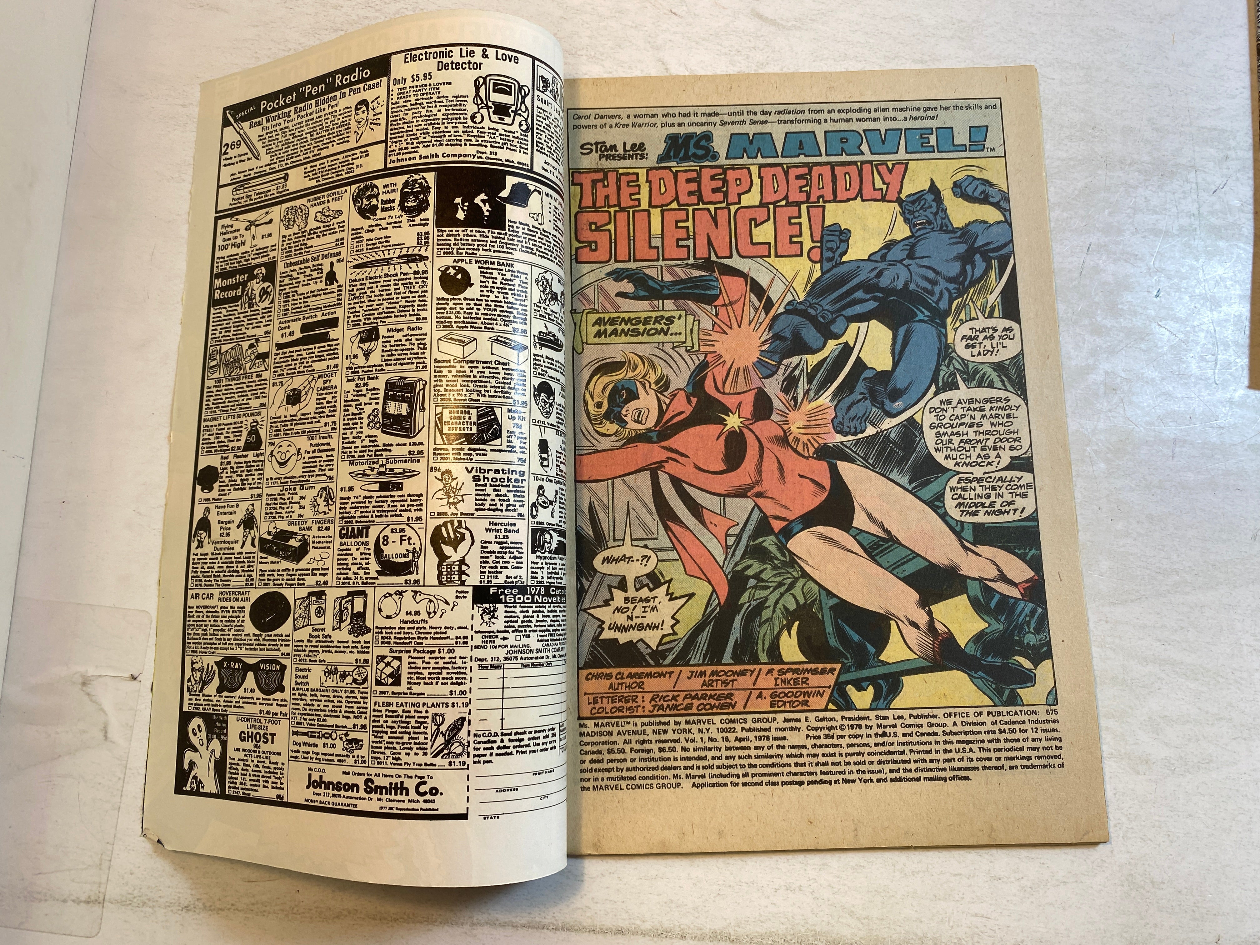 Lot of 21 Ms. Marvel 1-21 Comics 1977-1978