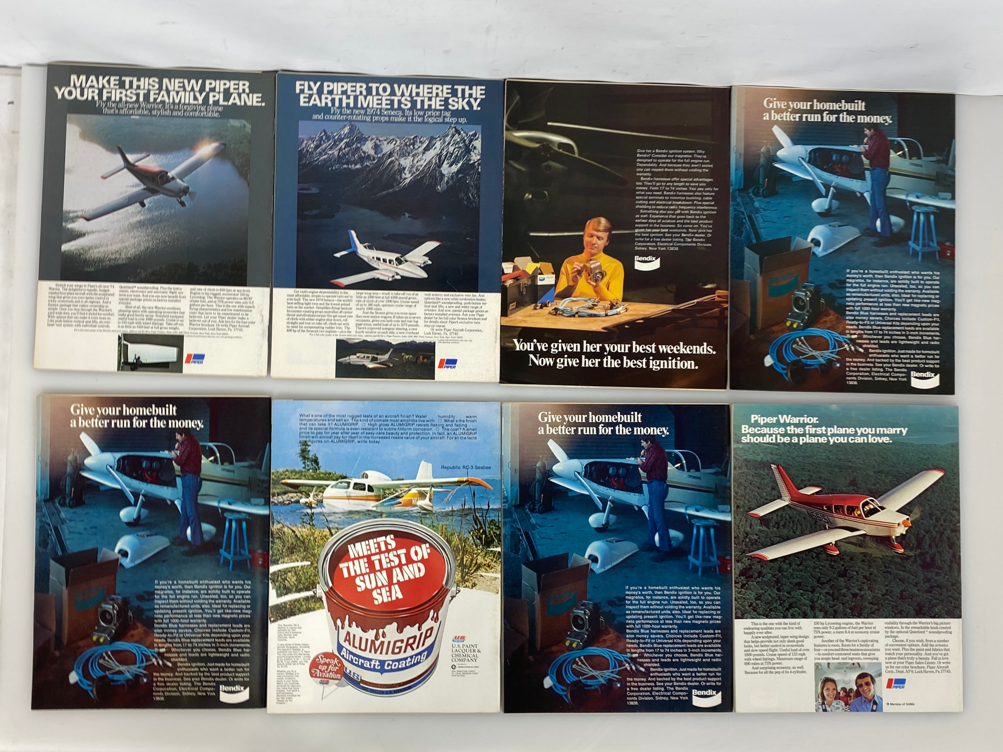 Lot of 21 Vintage Air Progress Magazines 1973-1974