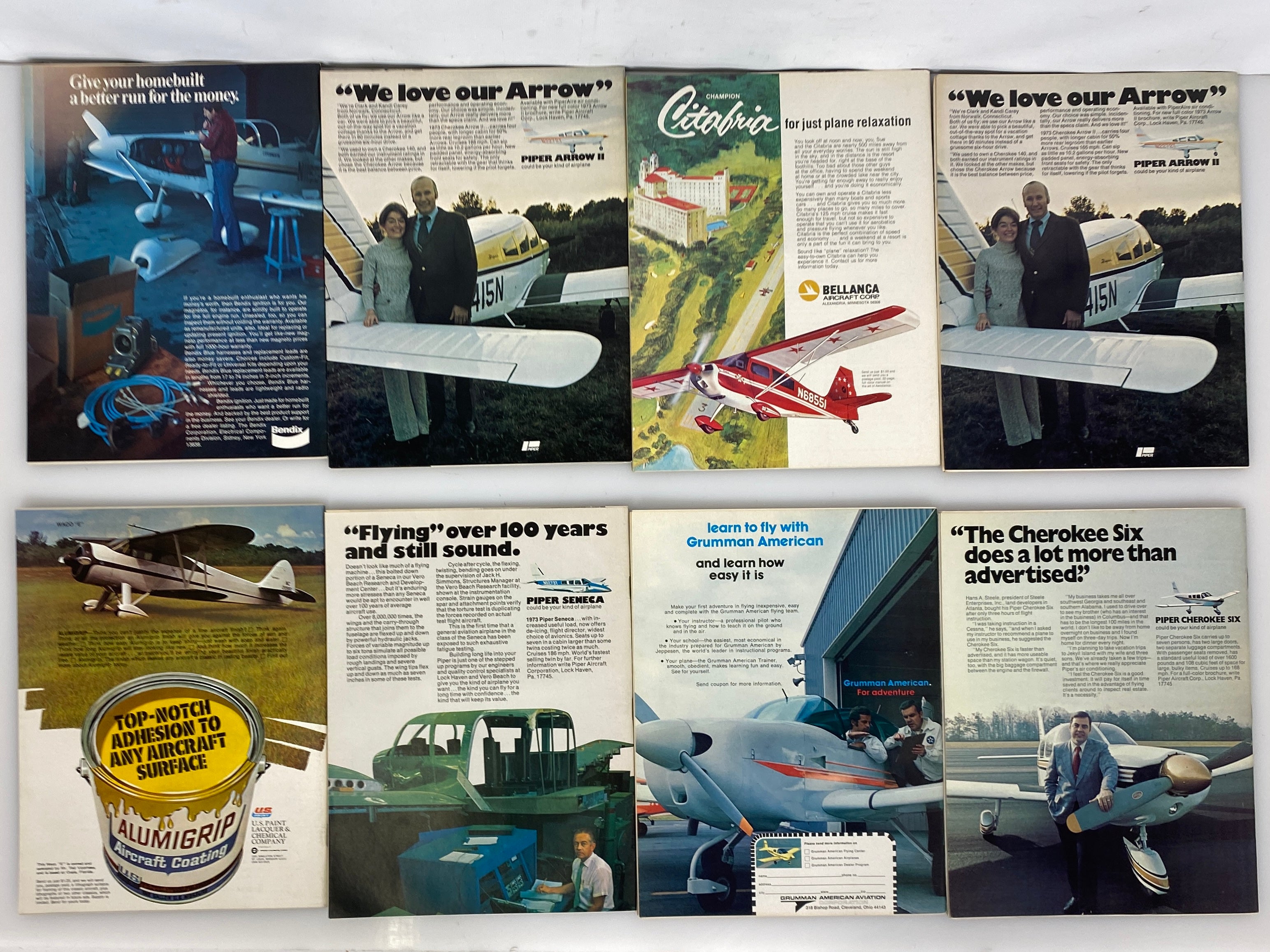 Lot of 21 Vintage Air Progress Magazines 1973-1974
