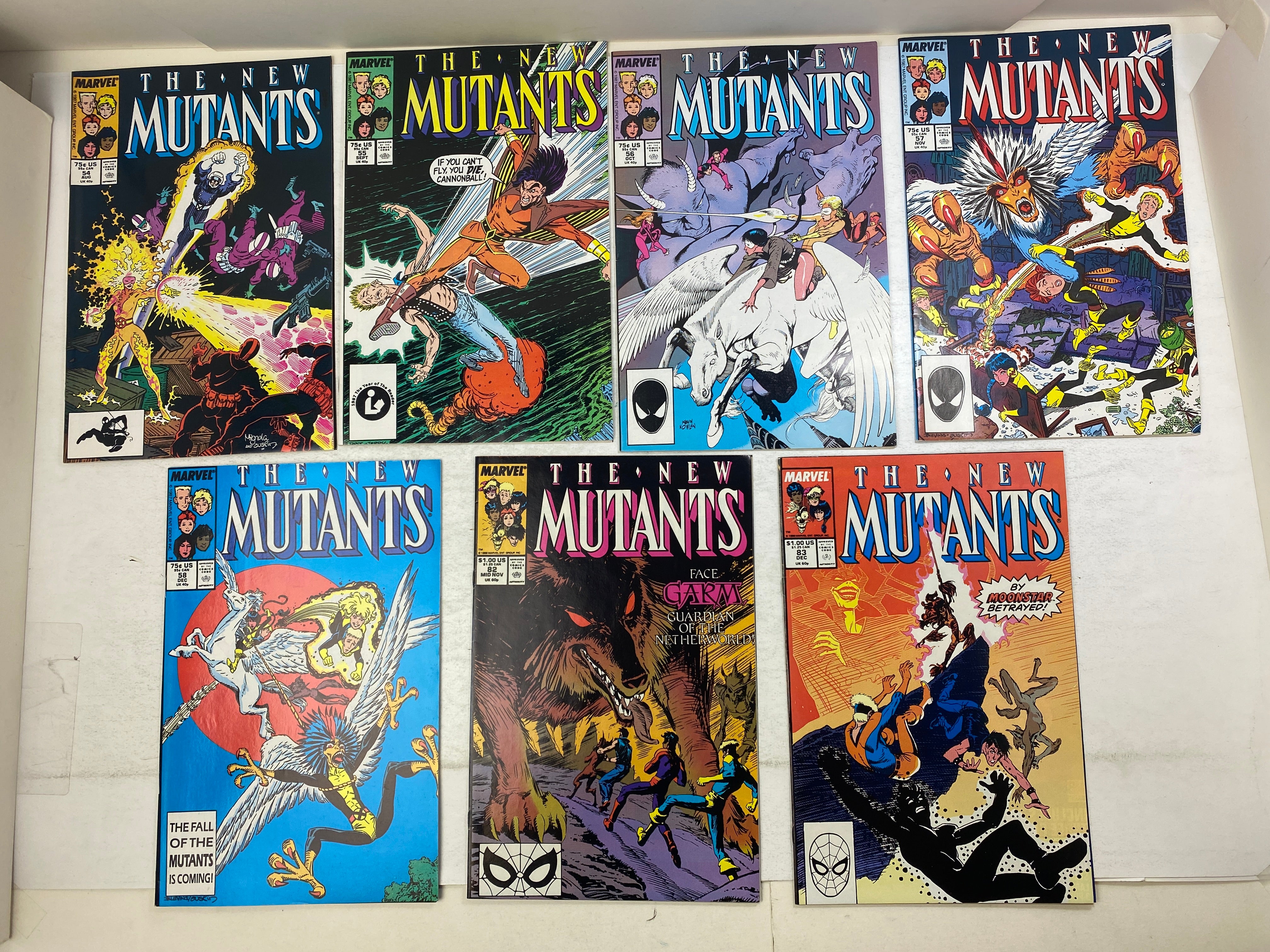 Lot of 22 New Mutants Marvel Comics 1986-1988