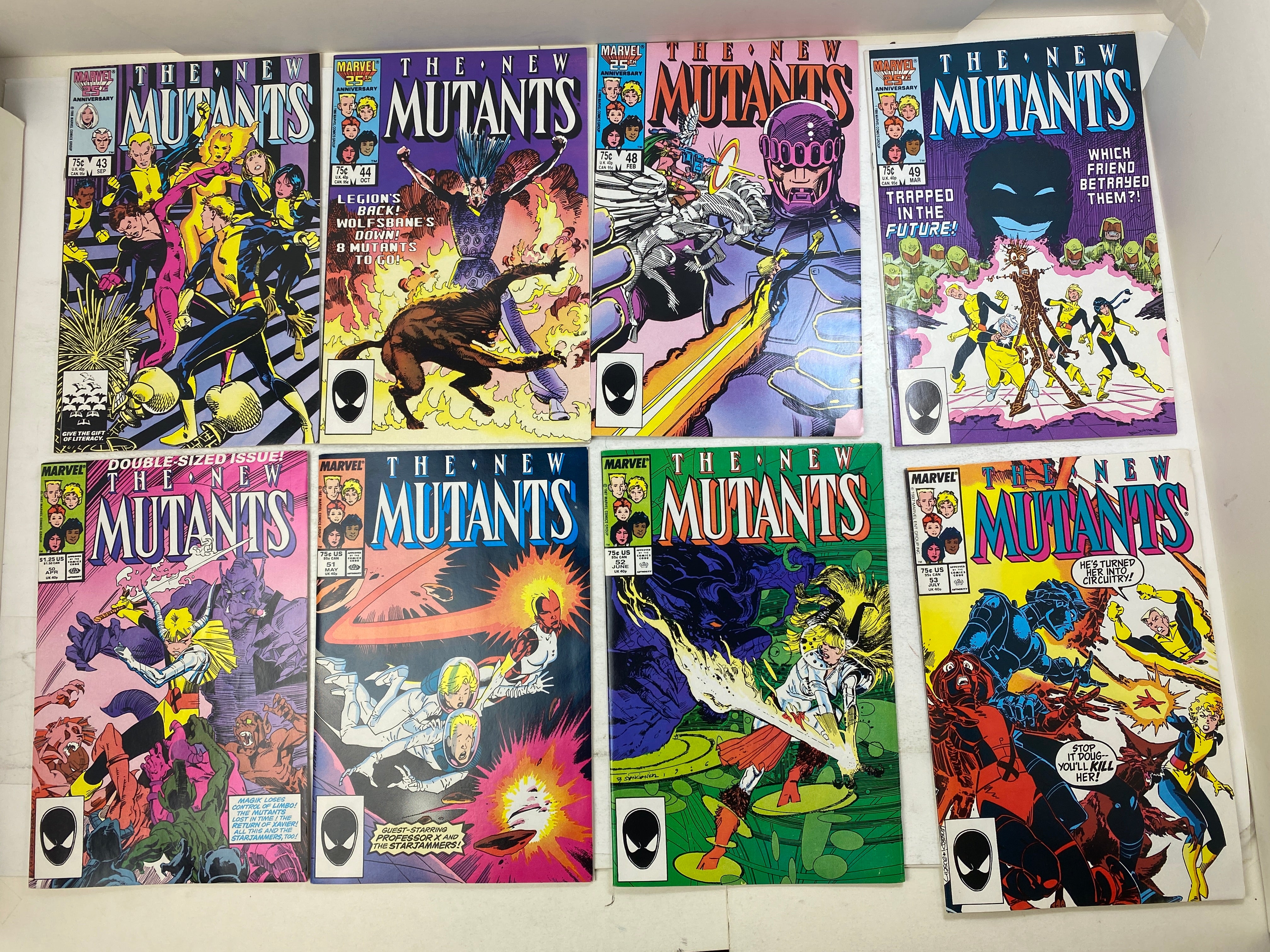 Lot of 22 New Mutants Marvel Comics 1986-1988