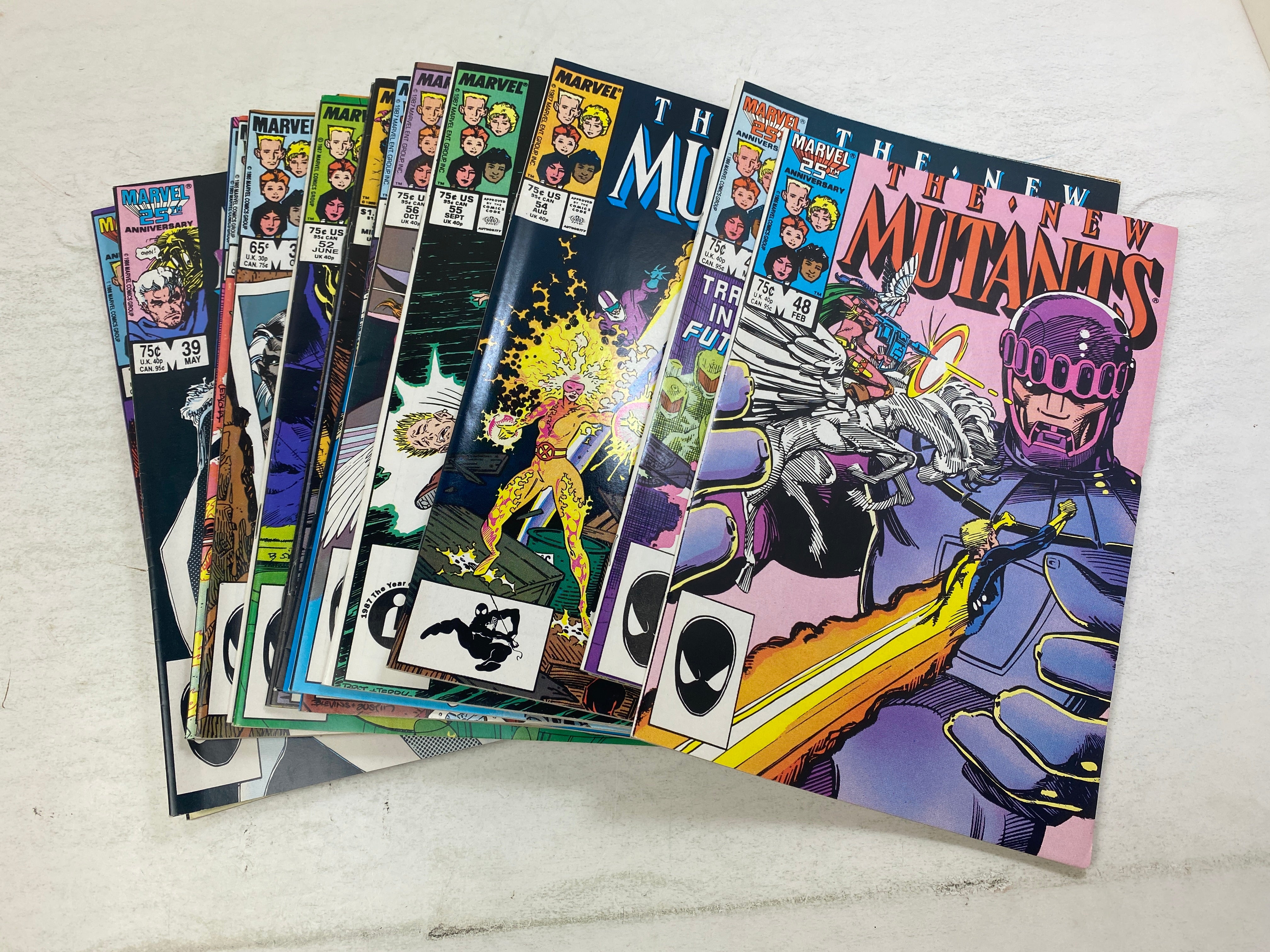 Lot of 22 New Mutants Marvel Comics 1986-1988
