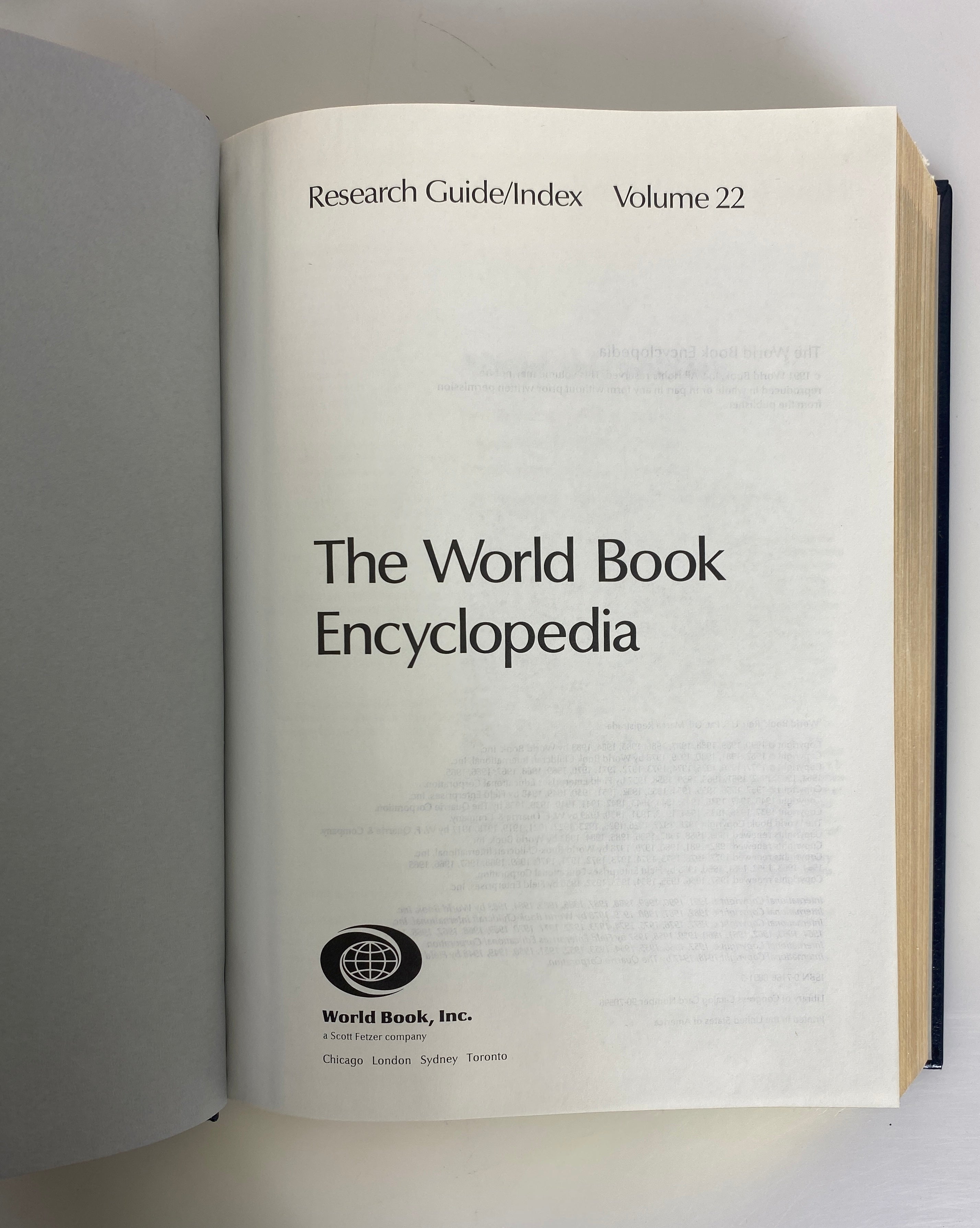 Lot of 22: World Encyclopedia World Book, Inc. 1990 HC