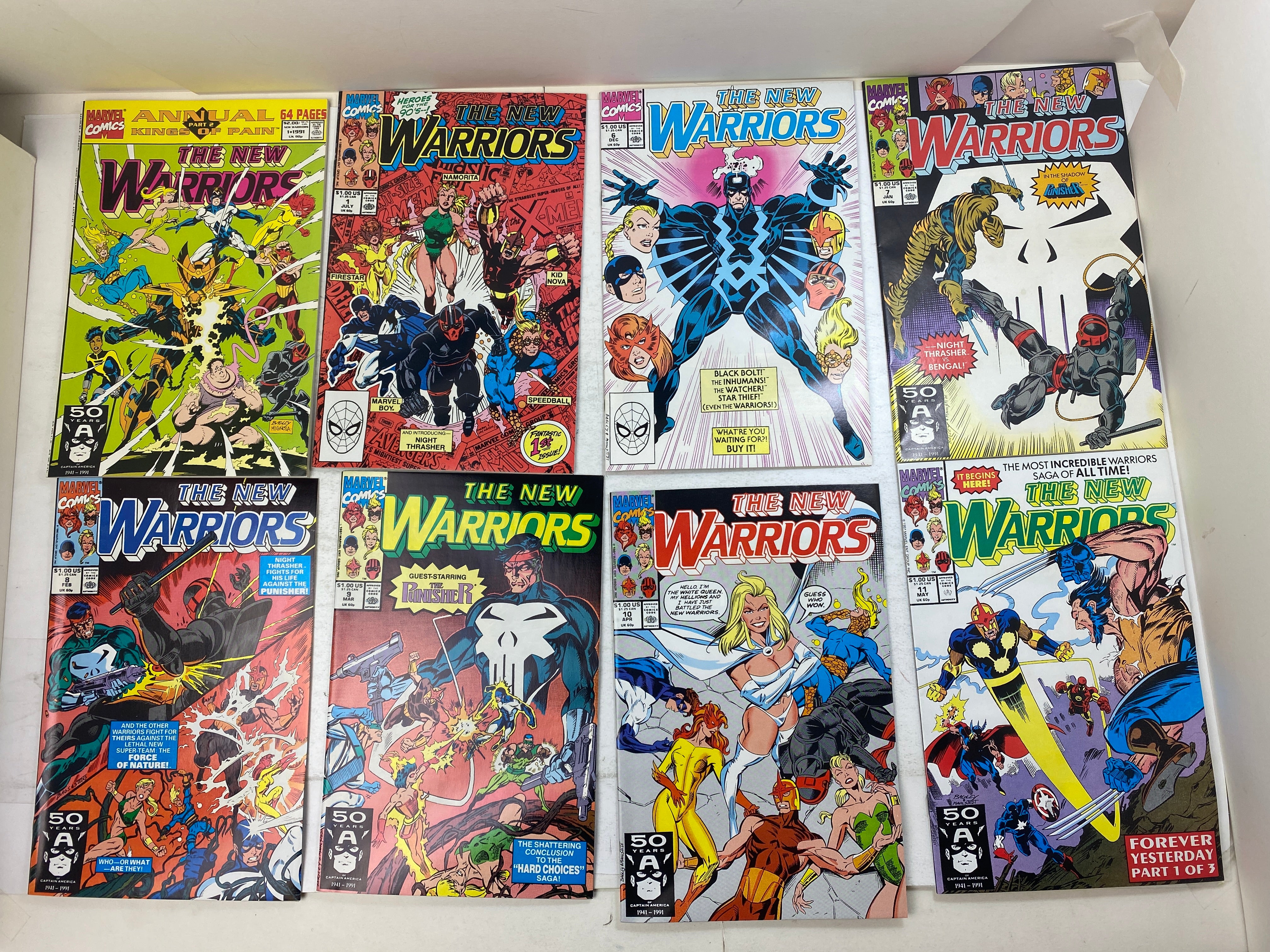 Lot of 23 New Warriors Marvel Comics 1990-1992