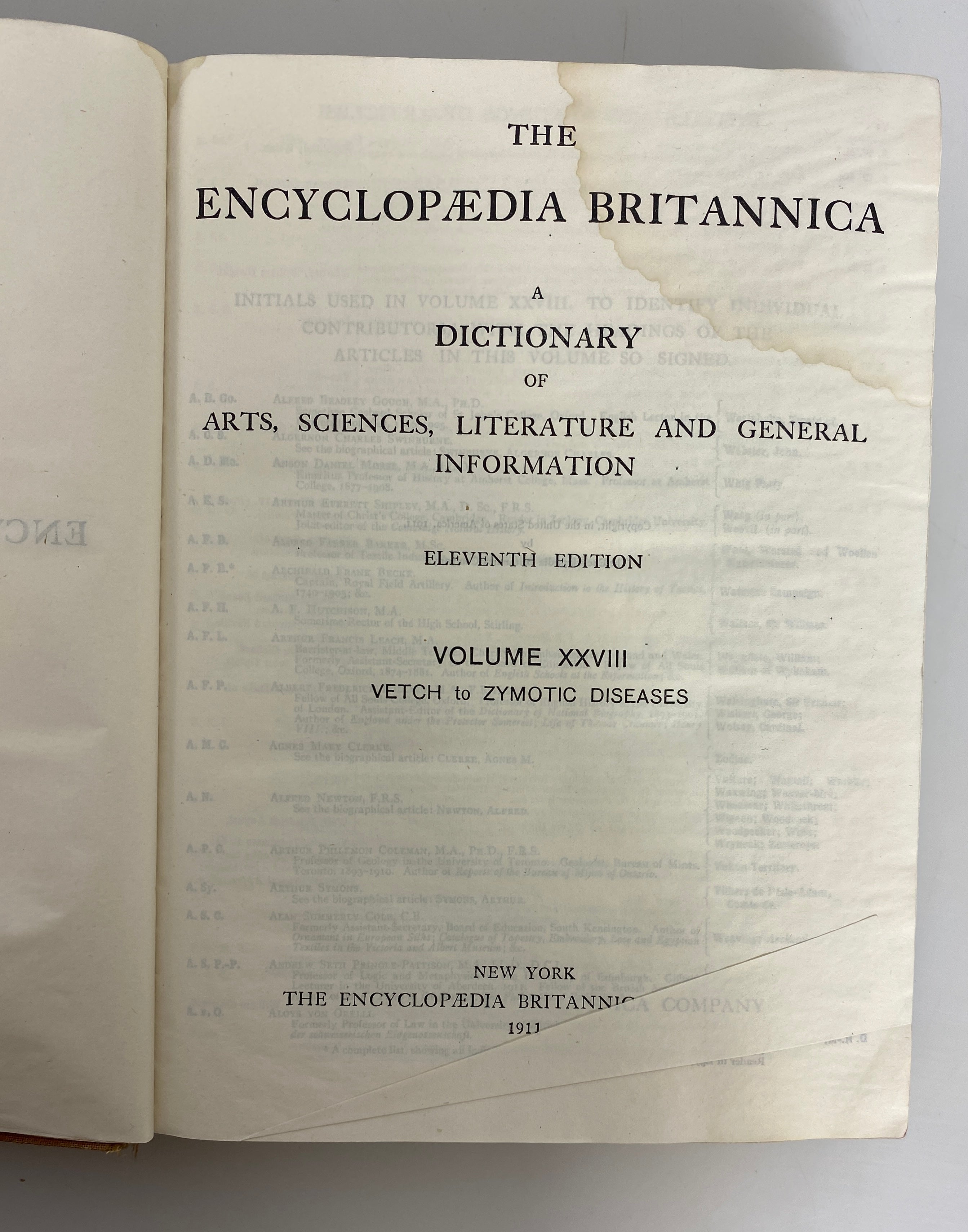 Lot of 26: The Encyclopedia Britannica Handy Volume 1911 1-14, 16-23, 25-28 HC