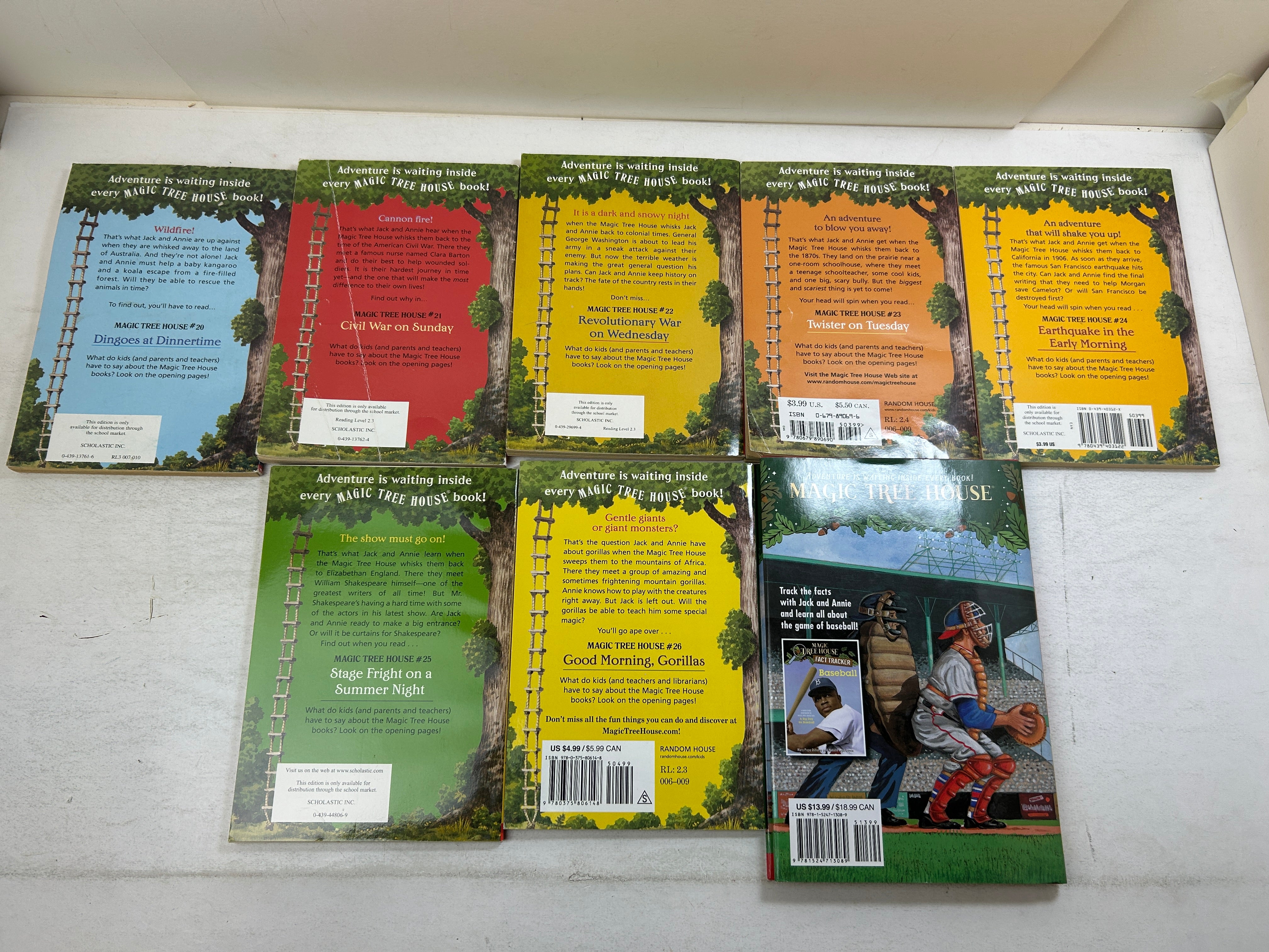 Lot of 28Magic Tree House (1-26 SC+29 HC+Special Ed SC) by Mary Pope Osborne SC