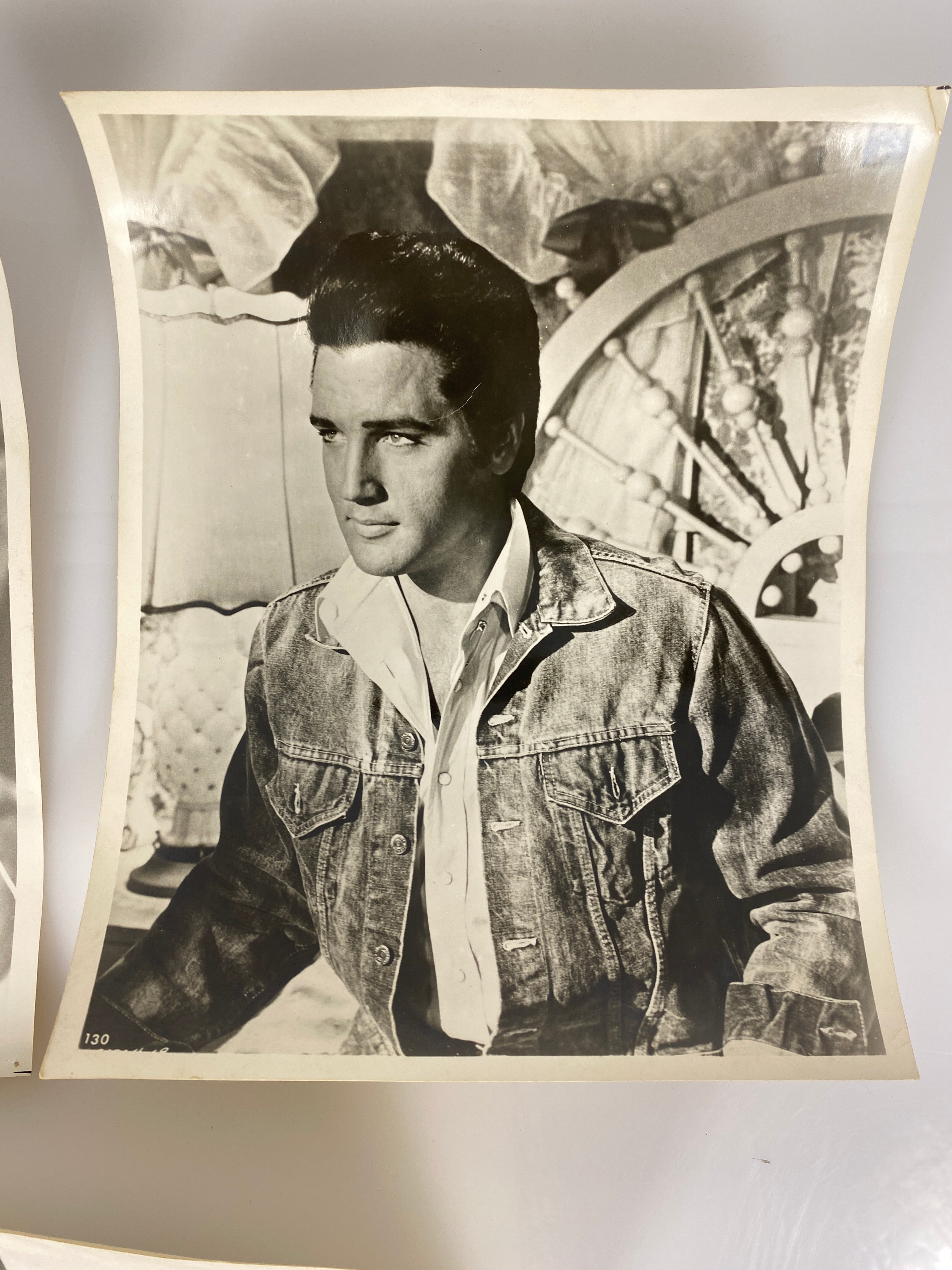 Lot of 3 8x8 Glossy pictures of Elvis Presley Black and White