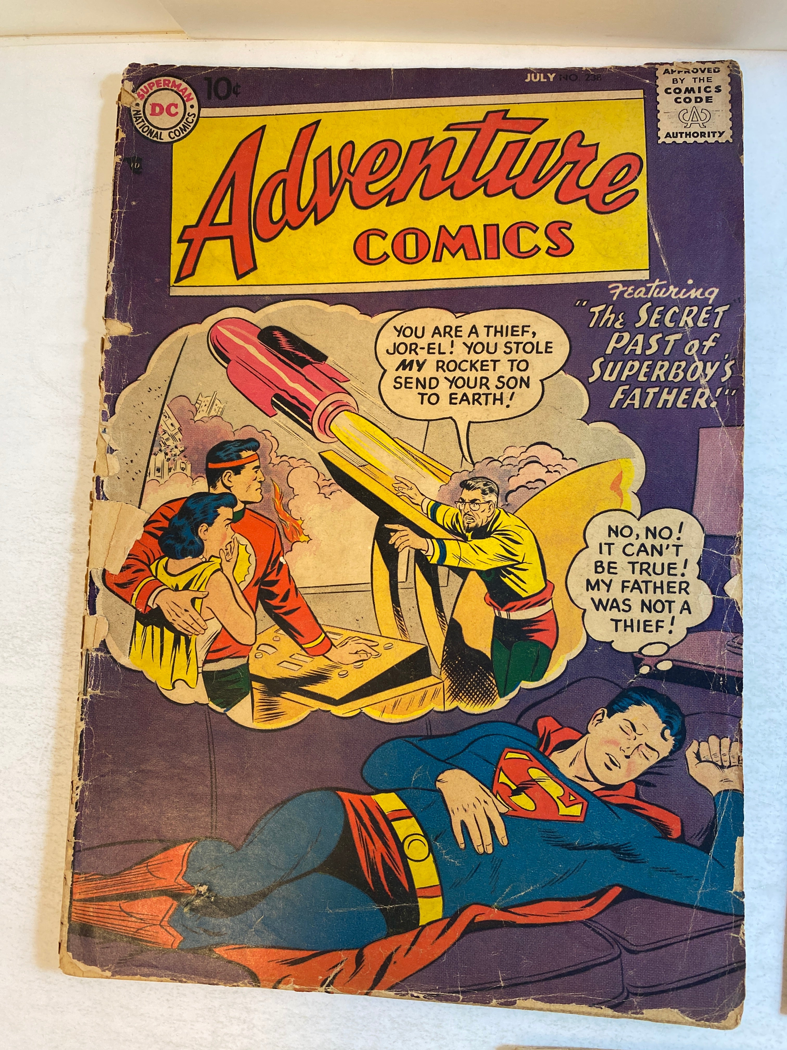 Lot of 3 Adventure Comics Superman DC 1958-1966