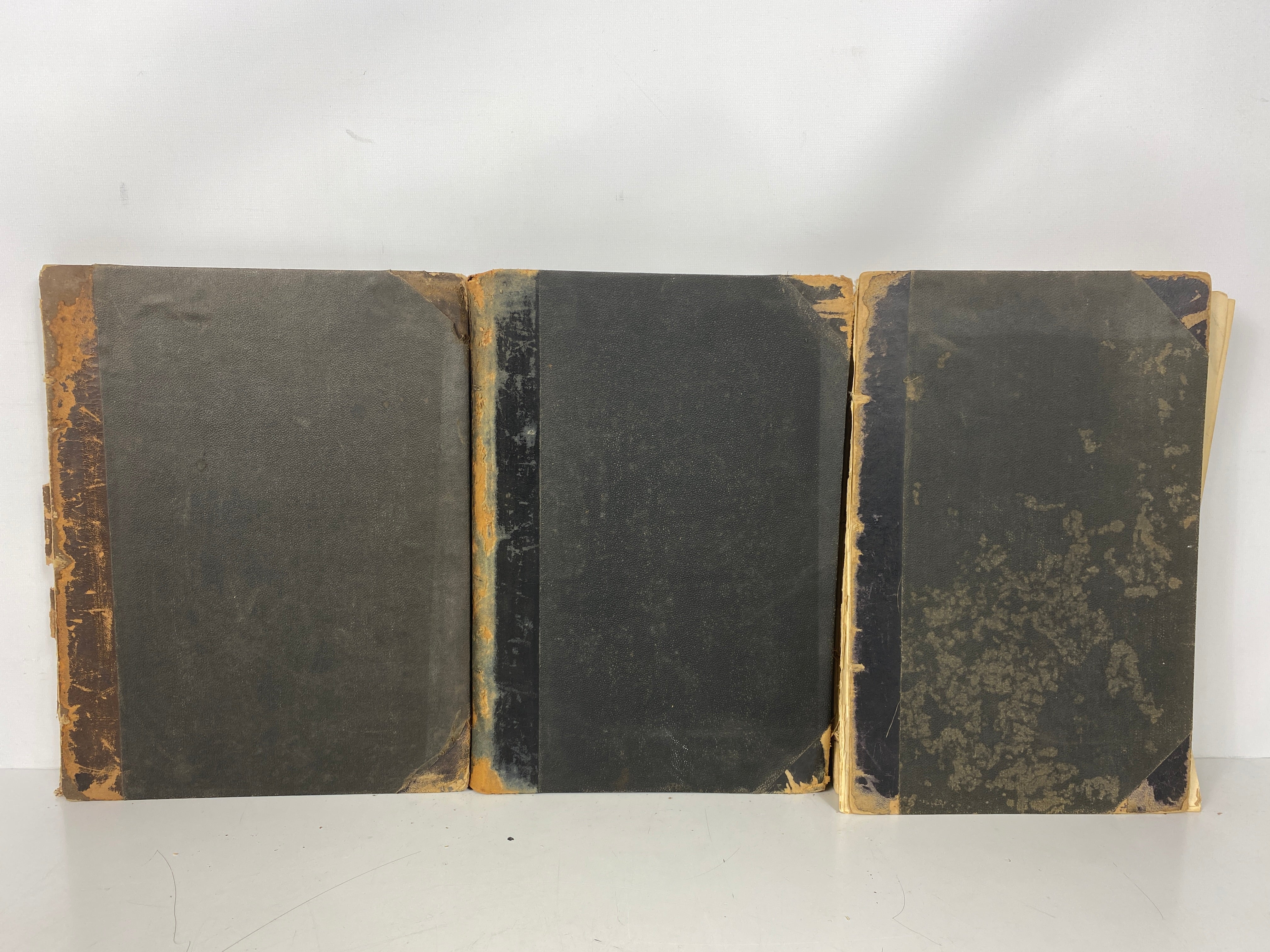 Lot of 3 Antique Bound Vols Architecture/Manufacturer & Builder Magazines