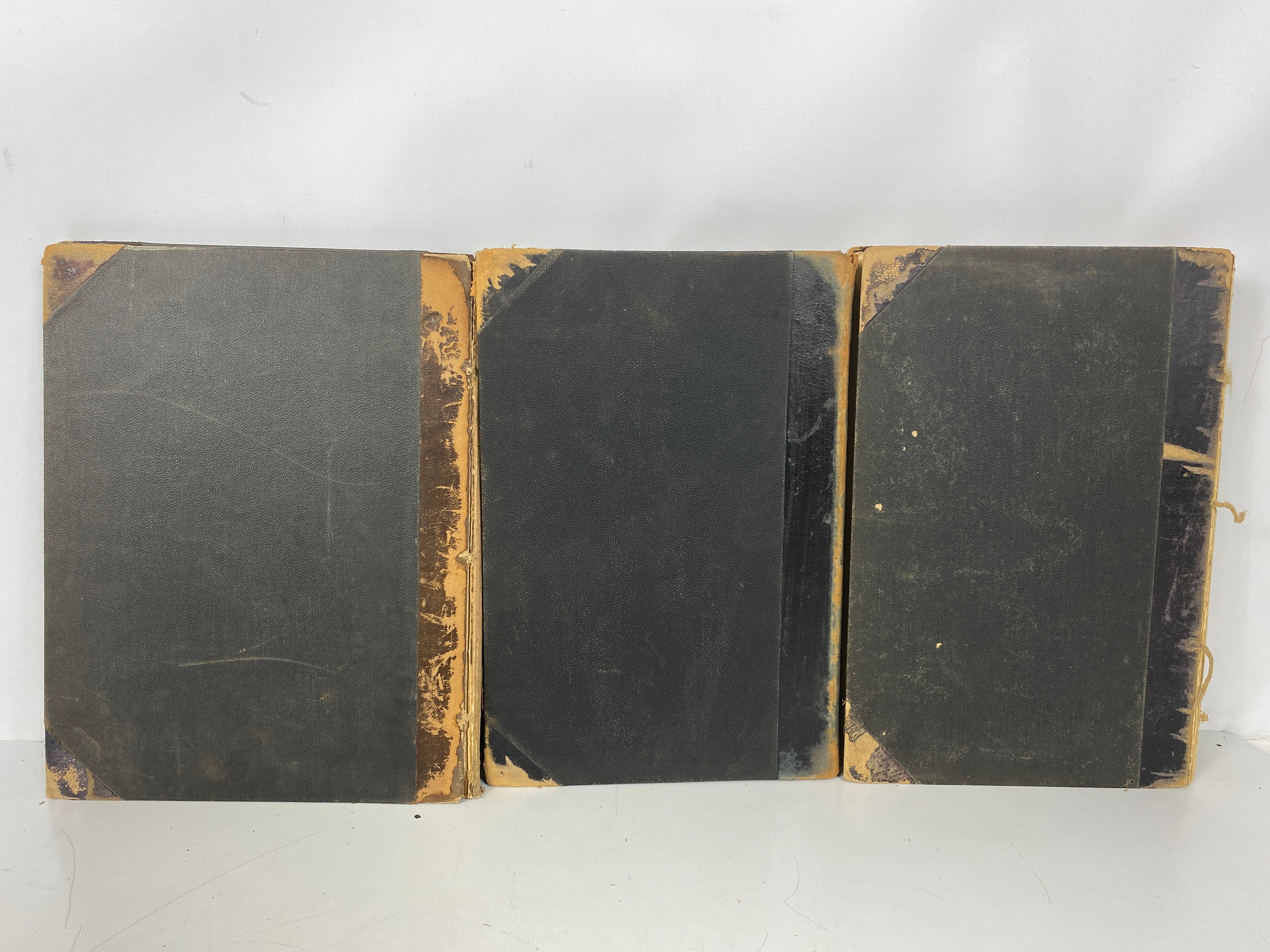Lot of 3 Antique Bound Vols Architecture/Manufacturer & Builder Magazines