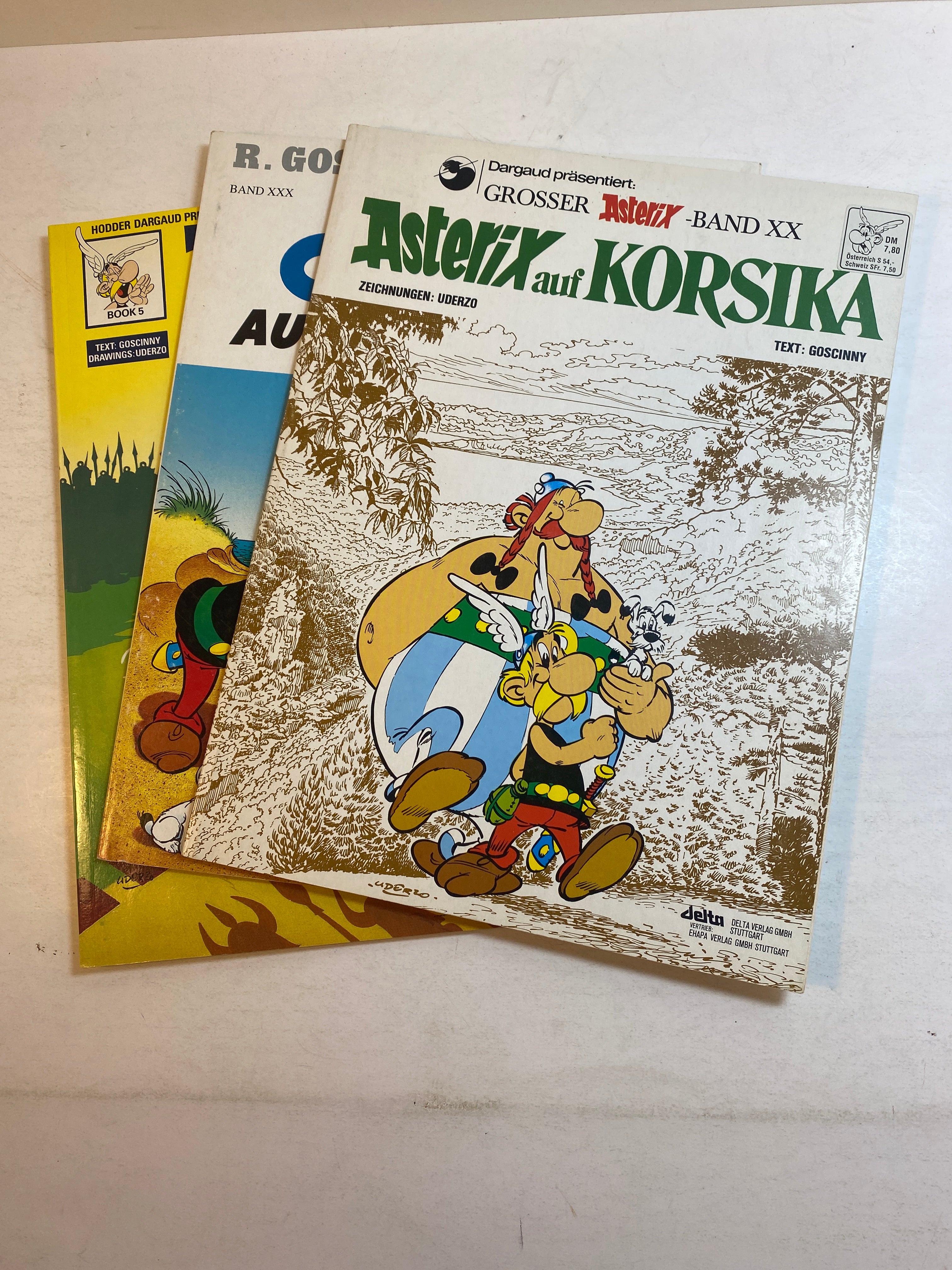 Lot of 3 Asterix German Comics 1976-1996