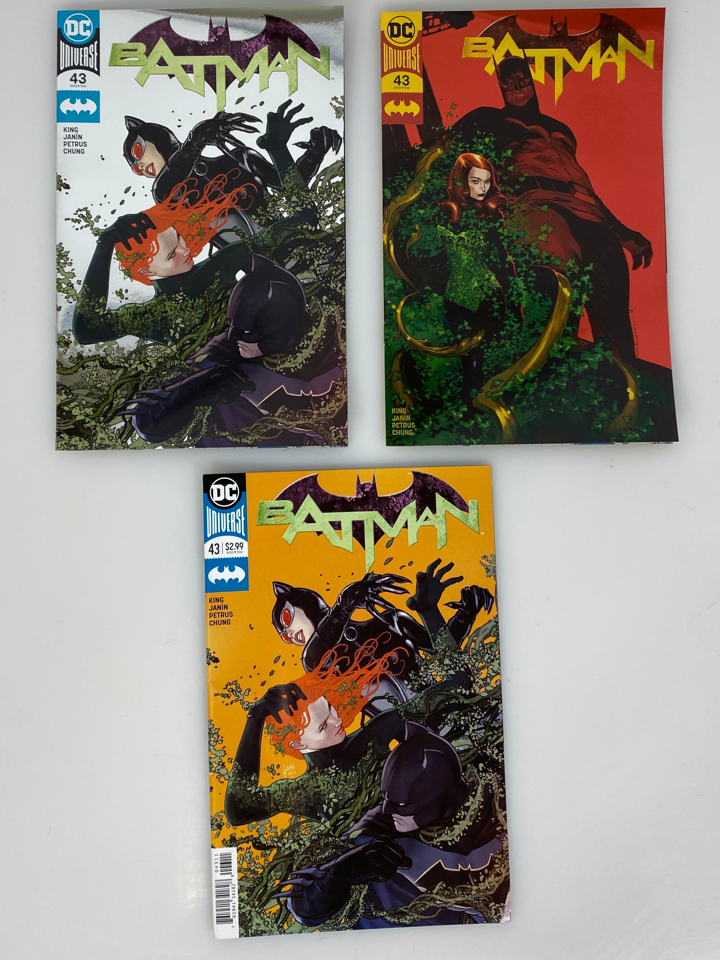 Lot of 3 Batman #43 Inc Gold & Silver DC Boutique Variants
