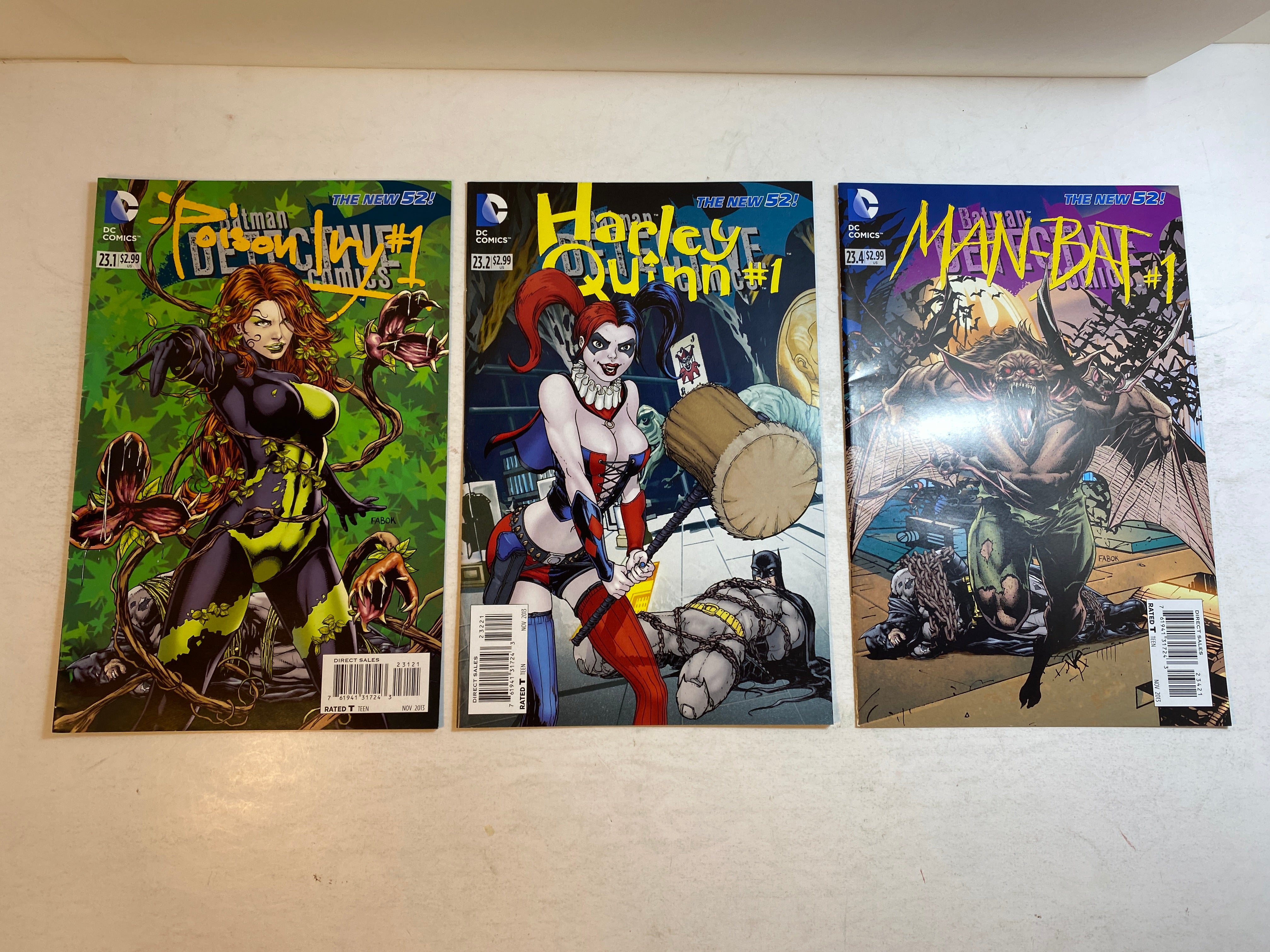 Lot of 3 Batman Detective Comics 23.1, 23.2, 23.4 2013