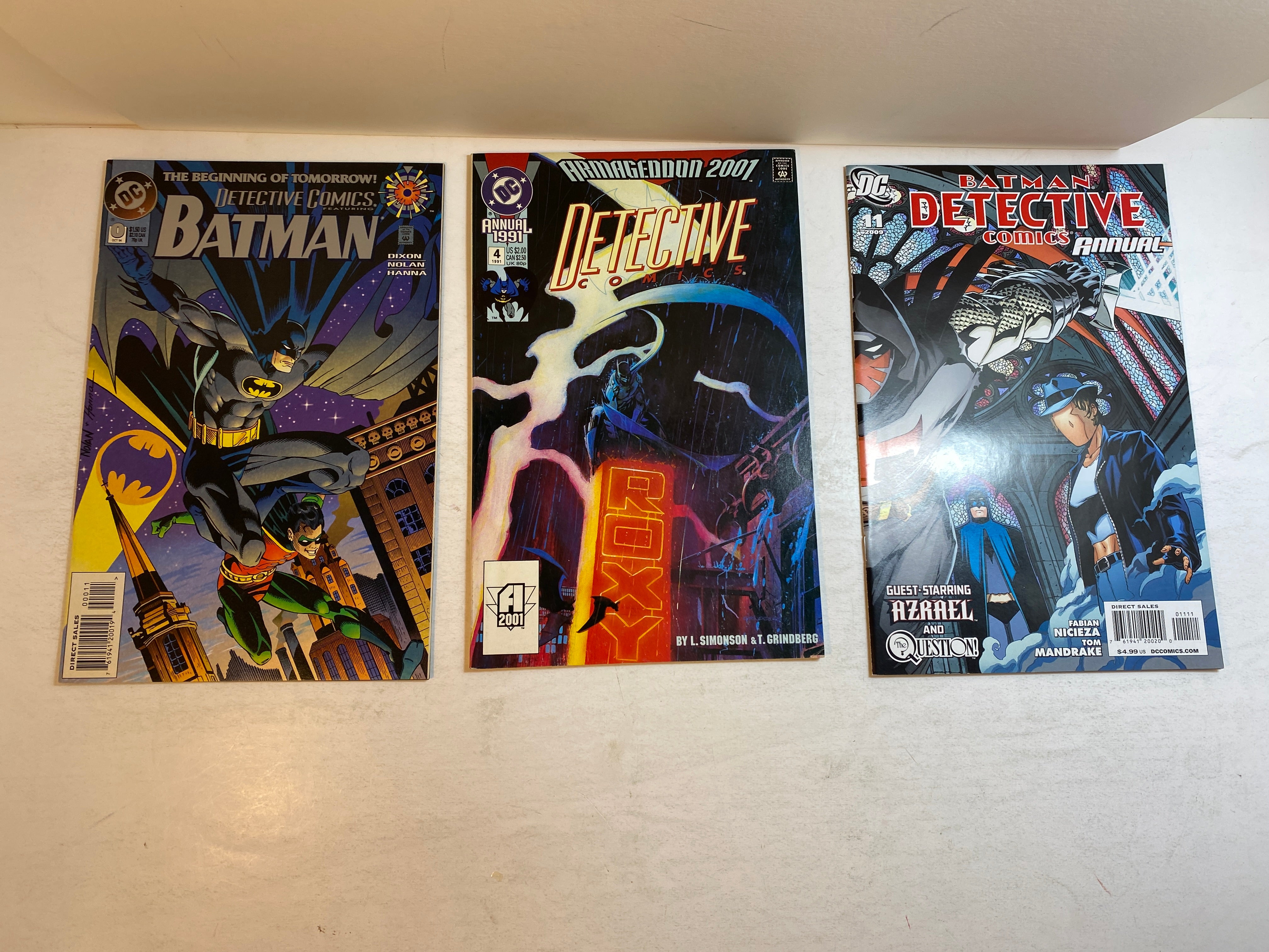 Lot of 3 Batman Detective Comics Annuals DC 1991-2009