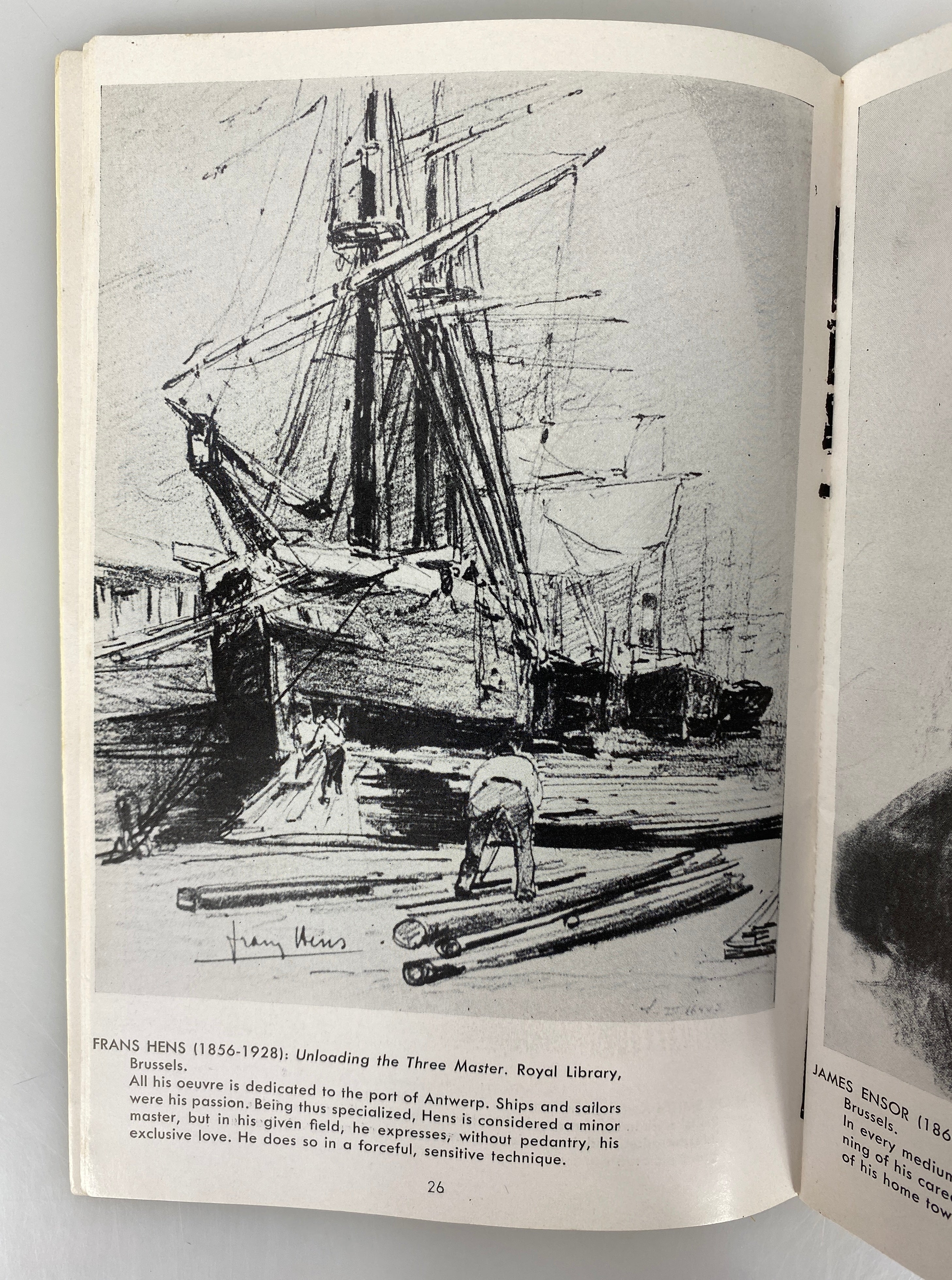 Lot of 3 Belgian Art: Flemish Cities/Drawings/Etchers & Copper Engravers 1951-69