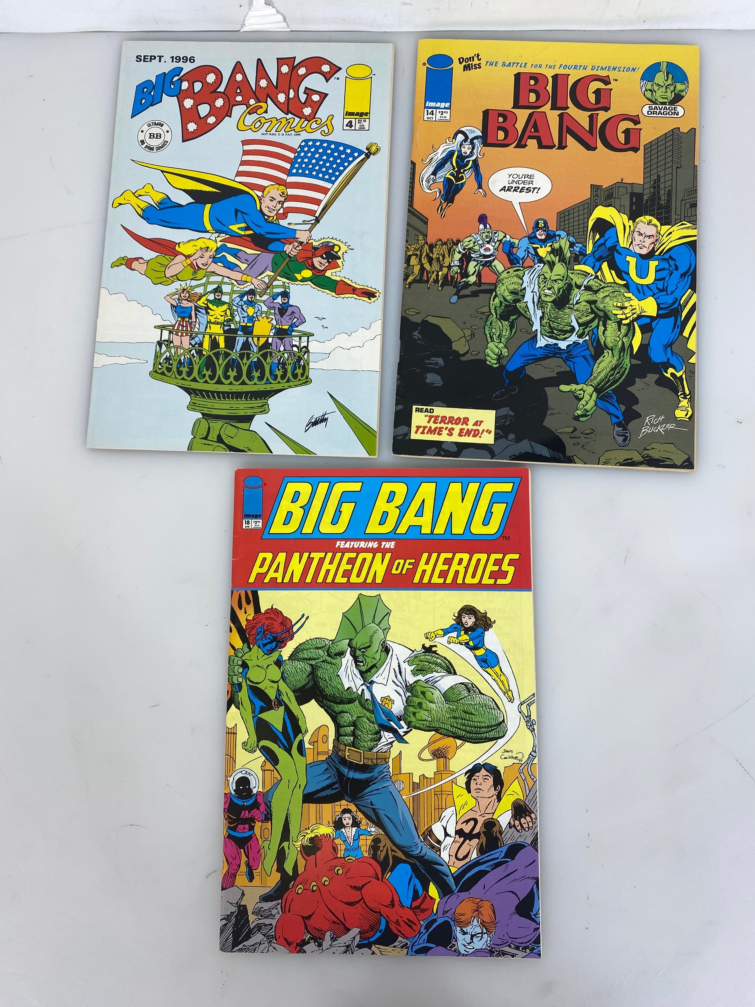 Lot of 3 Big Bang Comics Image 1996-1998