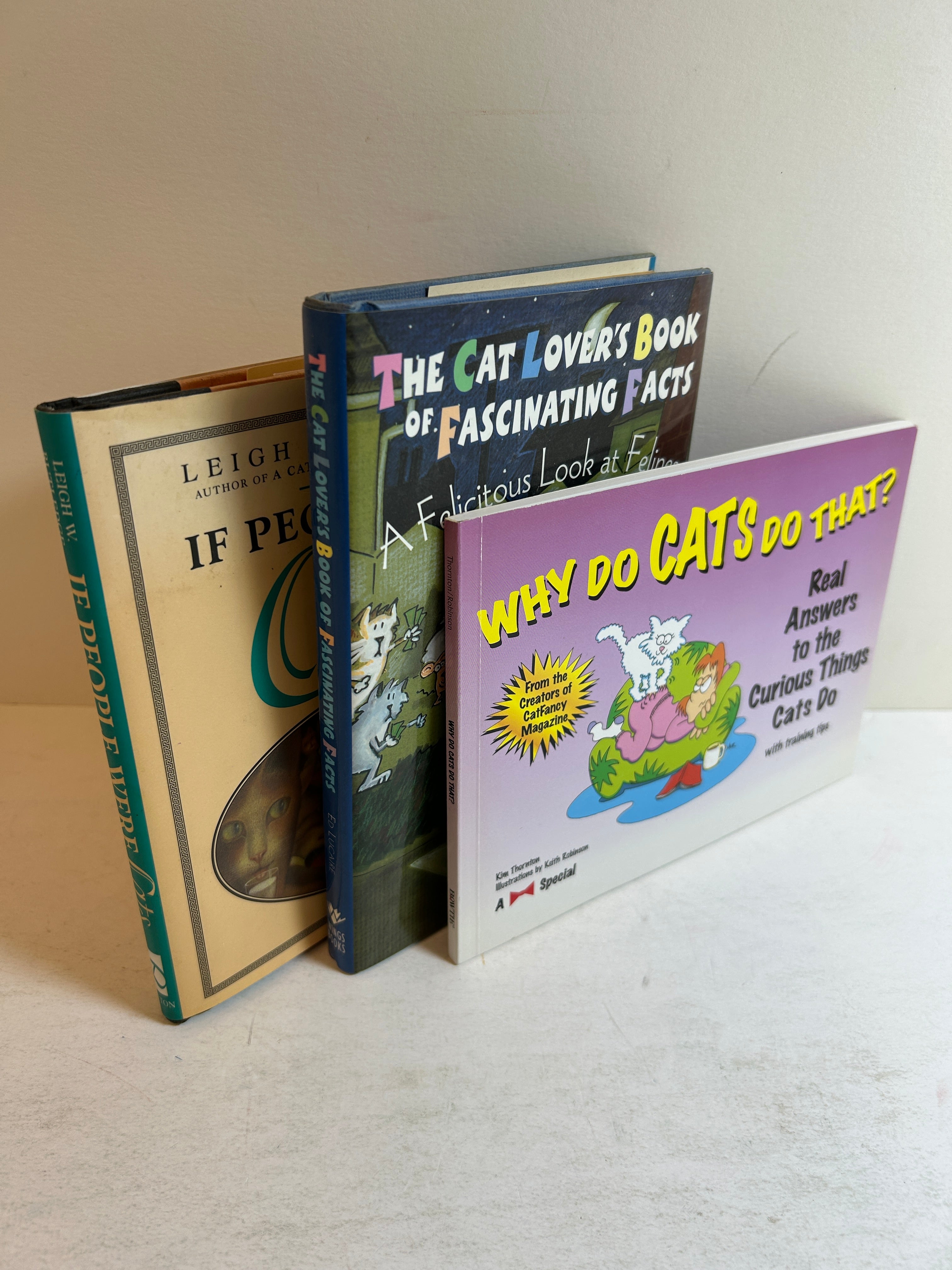 Lot of 3 Cat Books: Cat Facts Books