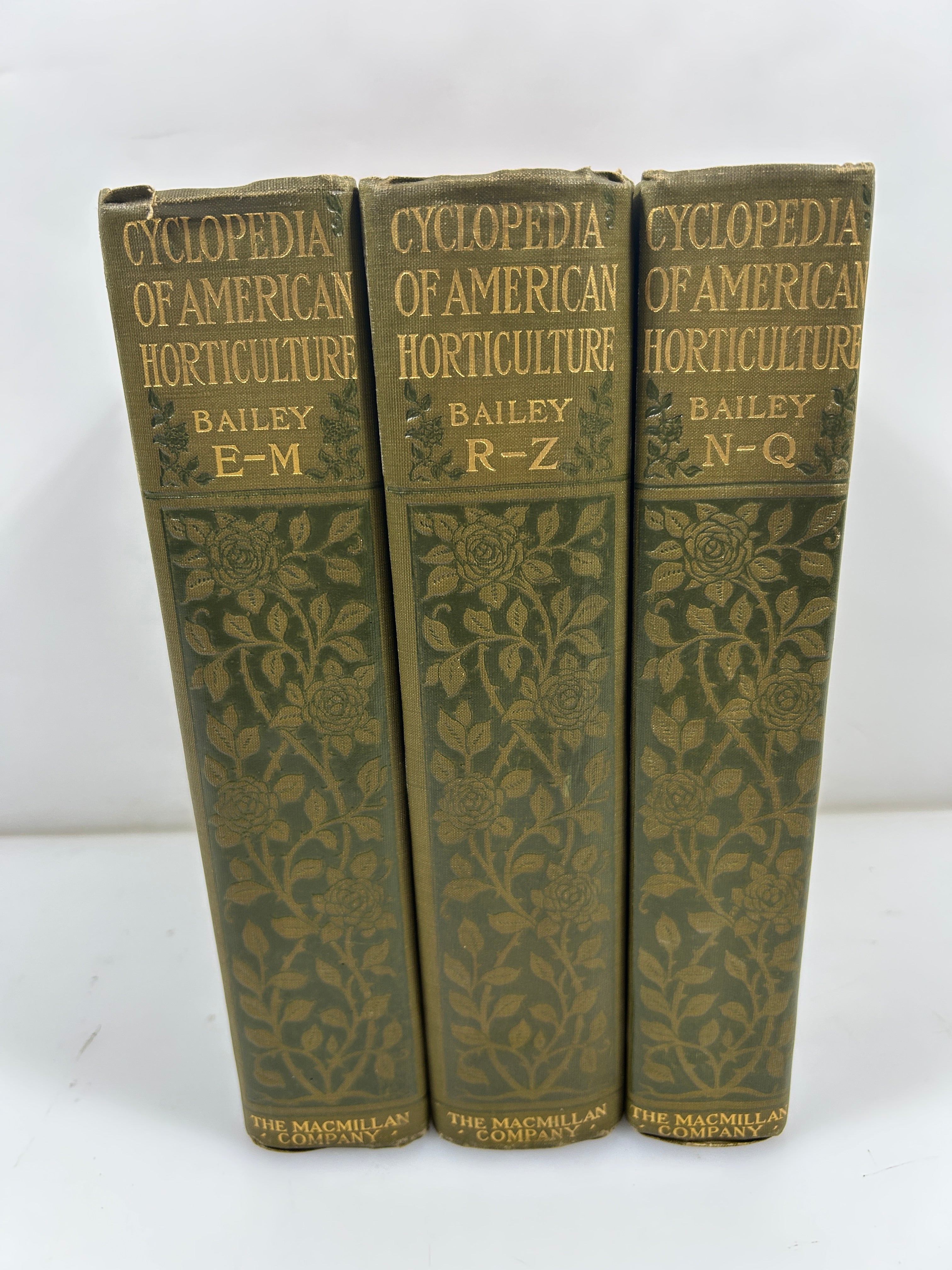 Lot of 3: Cyclopedia of American Horticulture E-M, N-Q, R-Z Bailey HC 1910