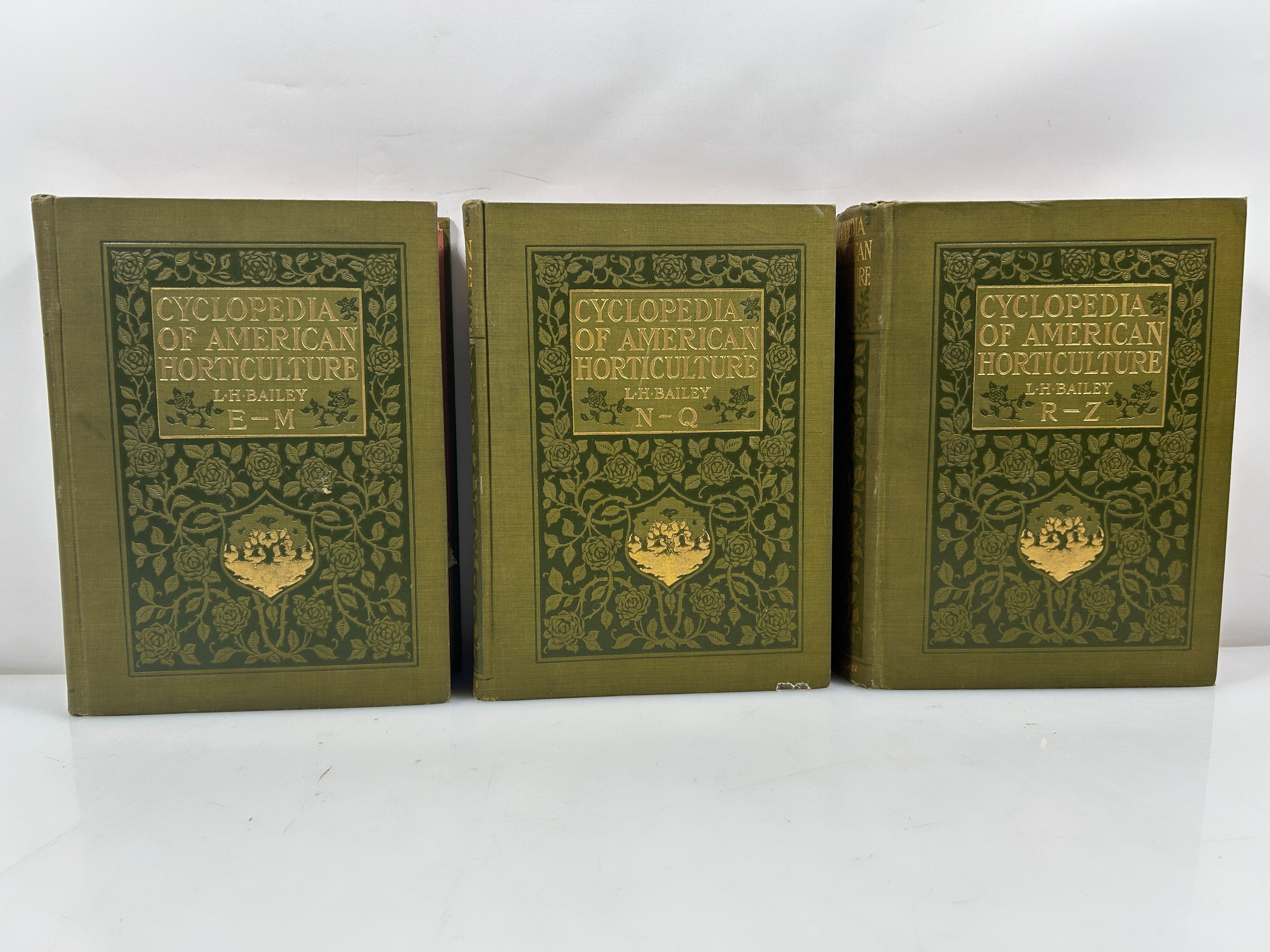 Lot of 3: Cyclopedia of American Horticulture E-M, N-Q, R-Z Bailey HC 1910