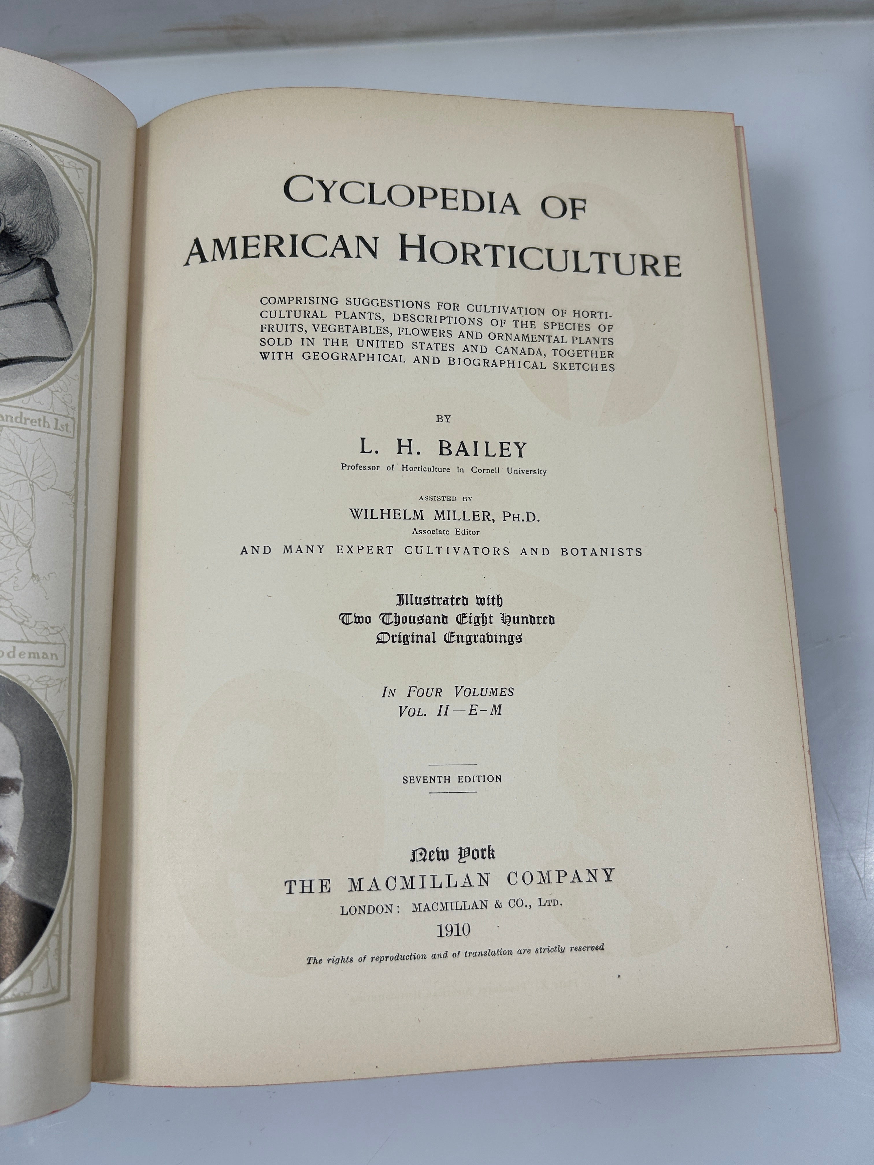 Lot of 3: Cyclopedia of American Horticulture E-M, N-Q, R-Z Bailey HC 1910