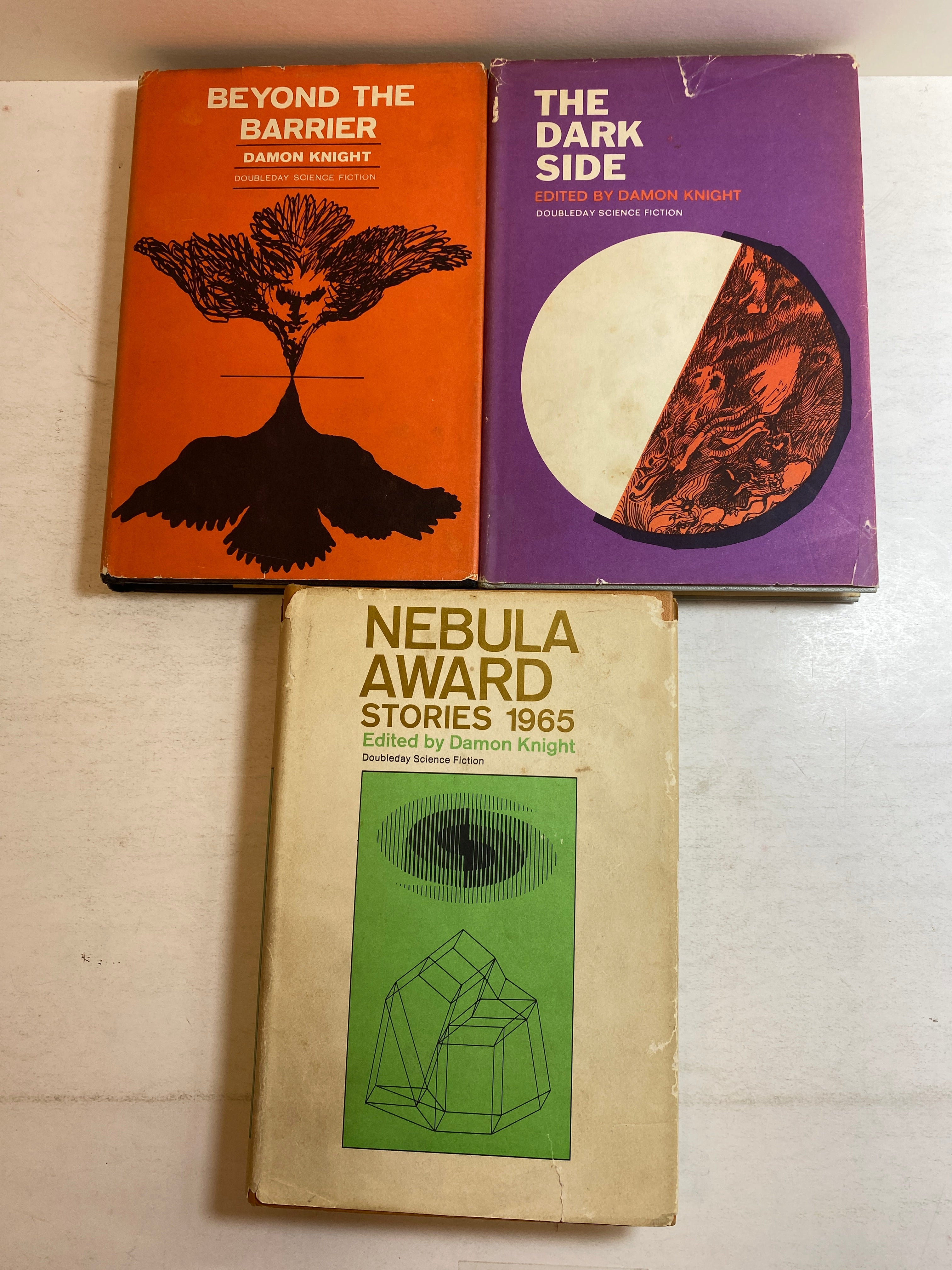 Lot of 3 Damon Knight Science Fiction Books HCDJ 1964-1965