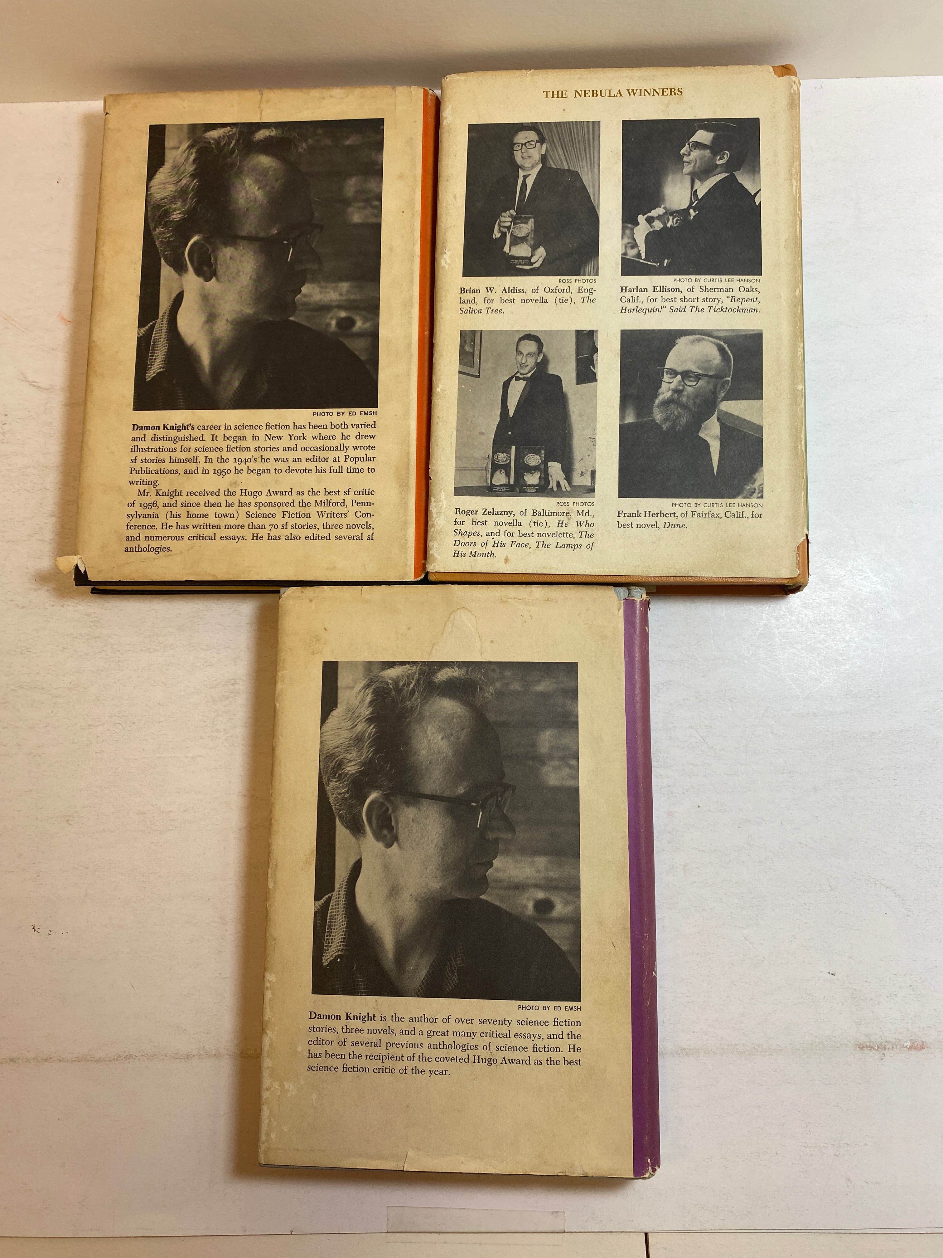 Lot of 3 Damon Knight Science Fiction Books HCDJ 1964-1965