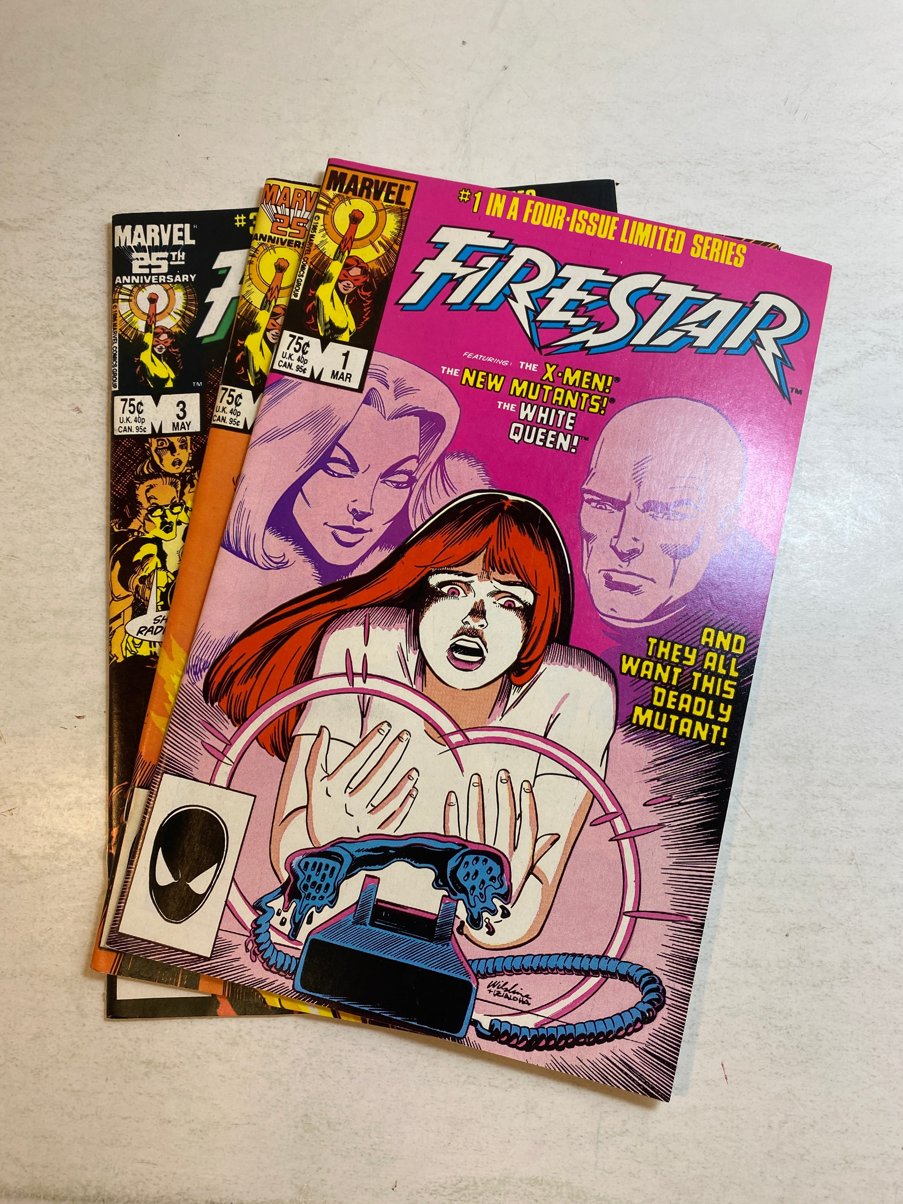 Lot of 3 Firestar Marvel Comics 1985-1986