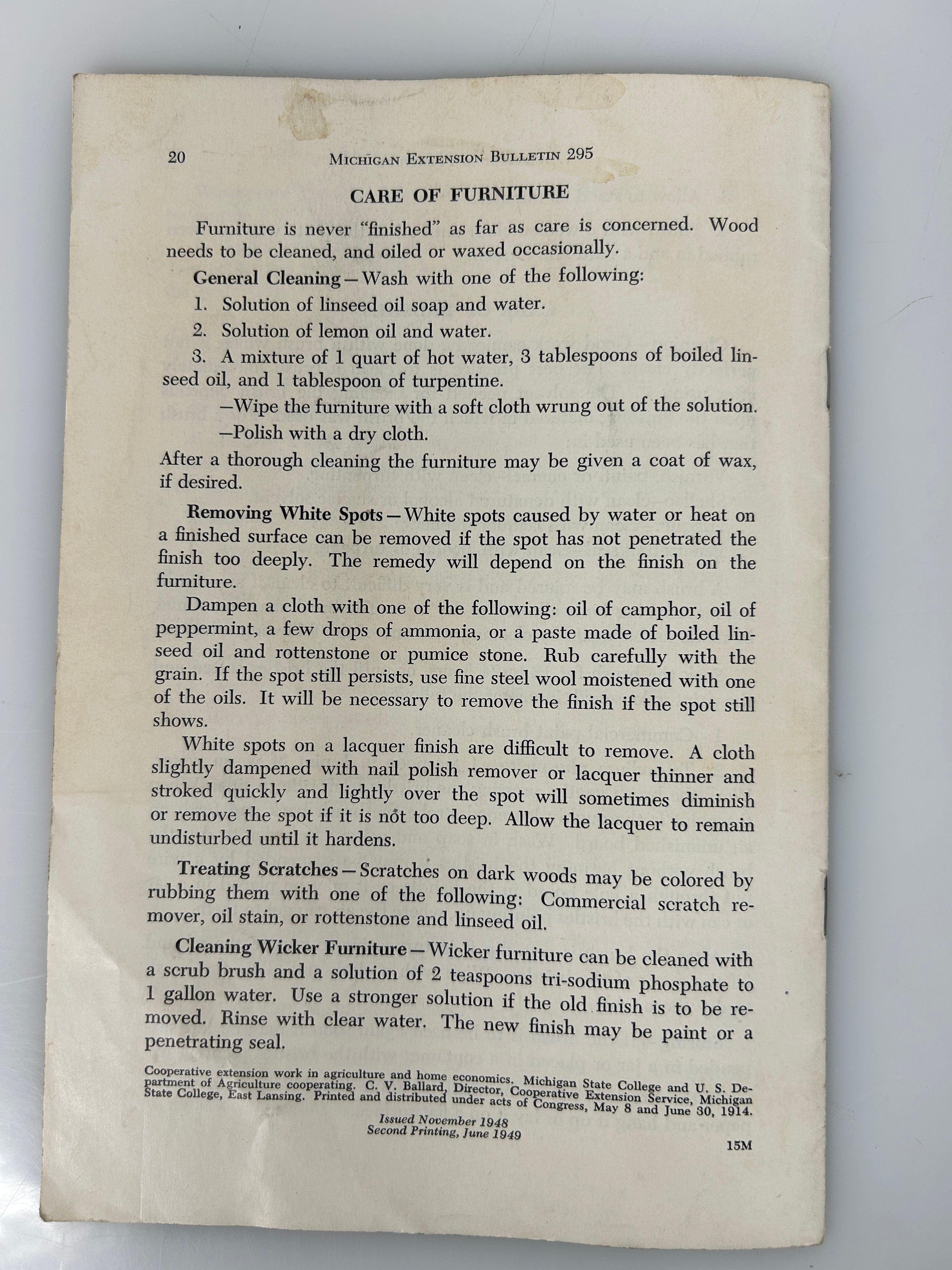 Lot of 3 Furniture Ads and Refurnishing Booklets 1925-1949