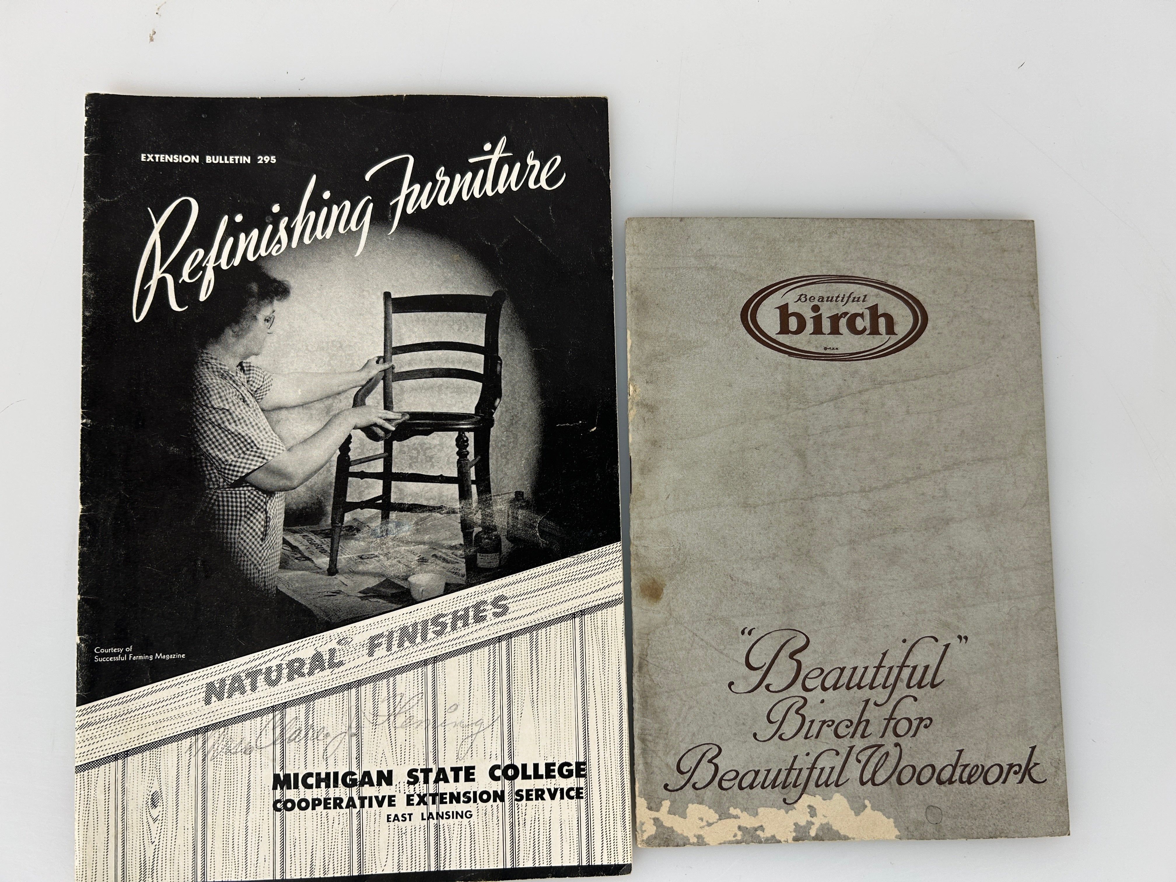Lot of 3 Furniture Ads and Refurnishing Booklets 1925-1949