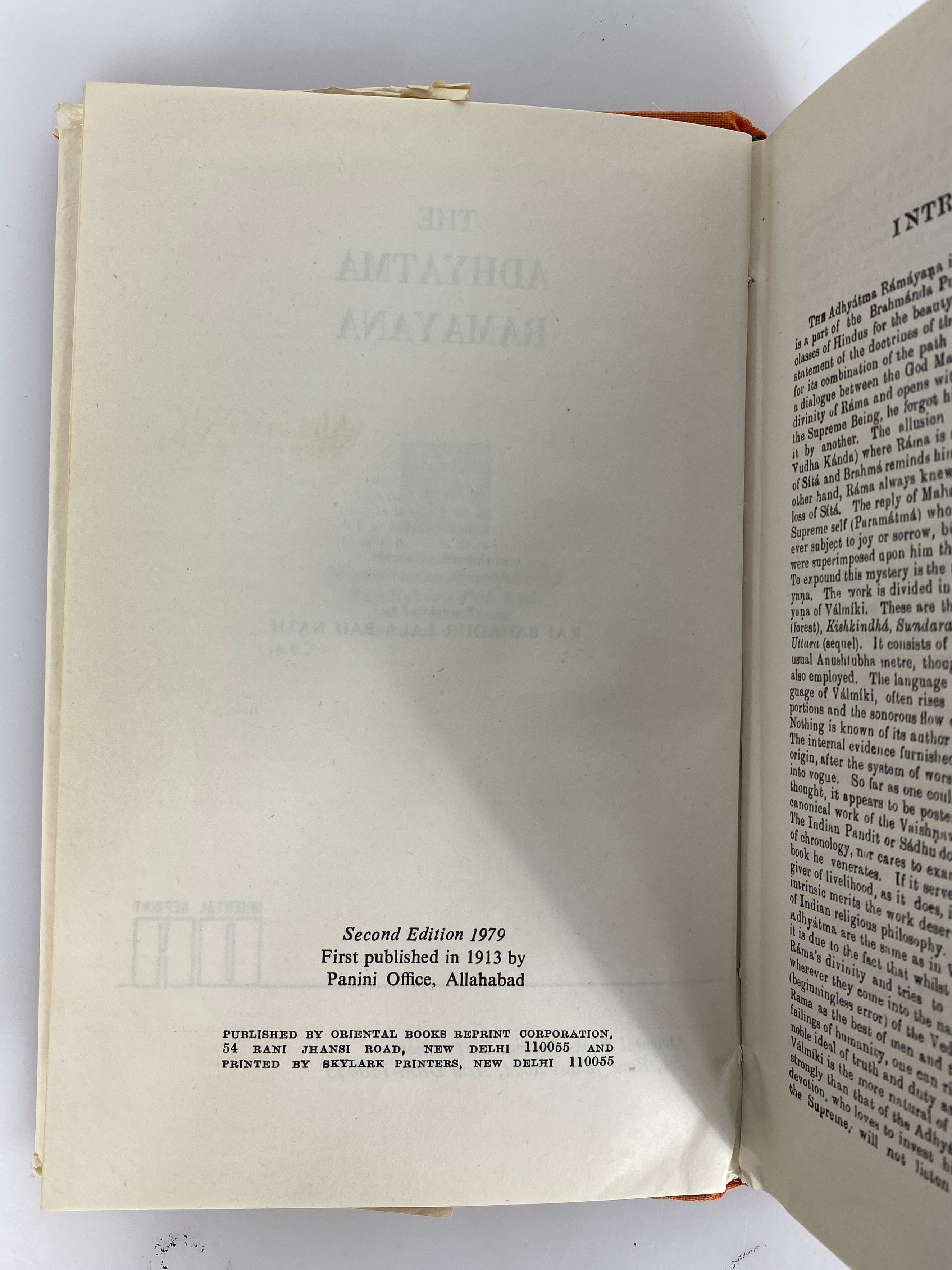 Lot of 3: Hinduism/Sri Venkateswara Mahathyam/Adhyatma Ramayana Vintage HC