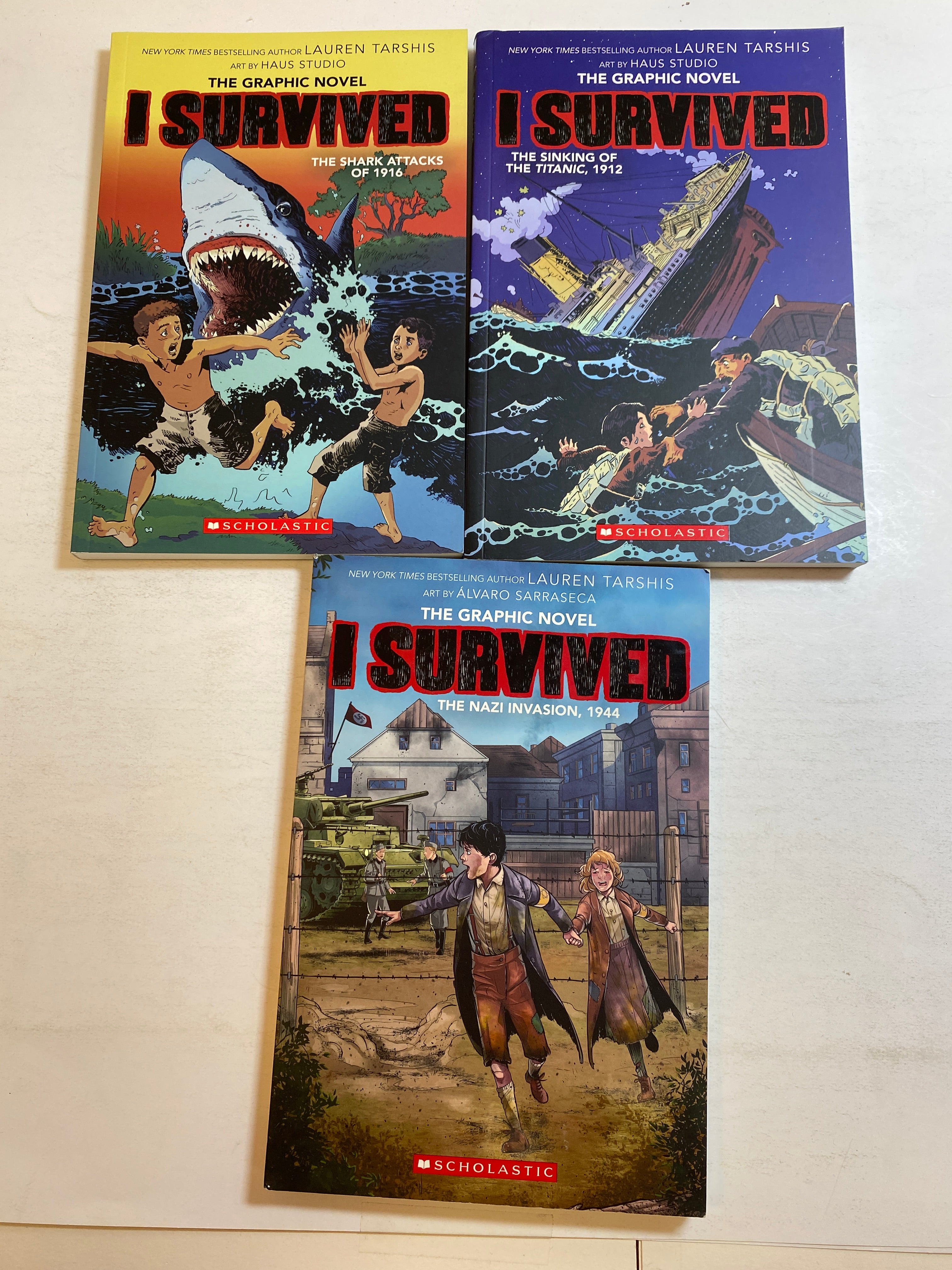 Lot of 3 I Survived Scholastic Books 2020-2021