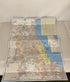 Lot of 3 Illinois and Chicago Area Road Maps 2003-2010