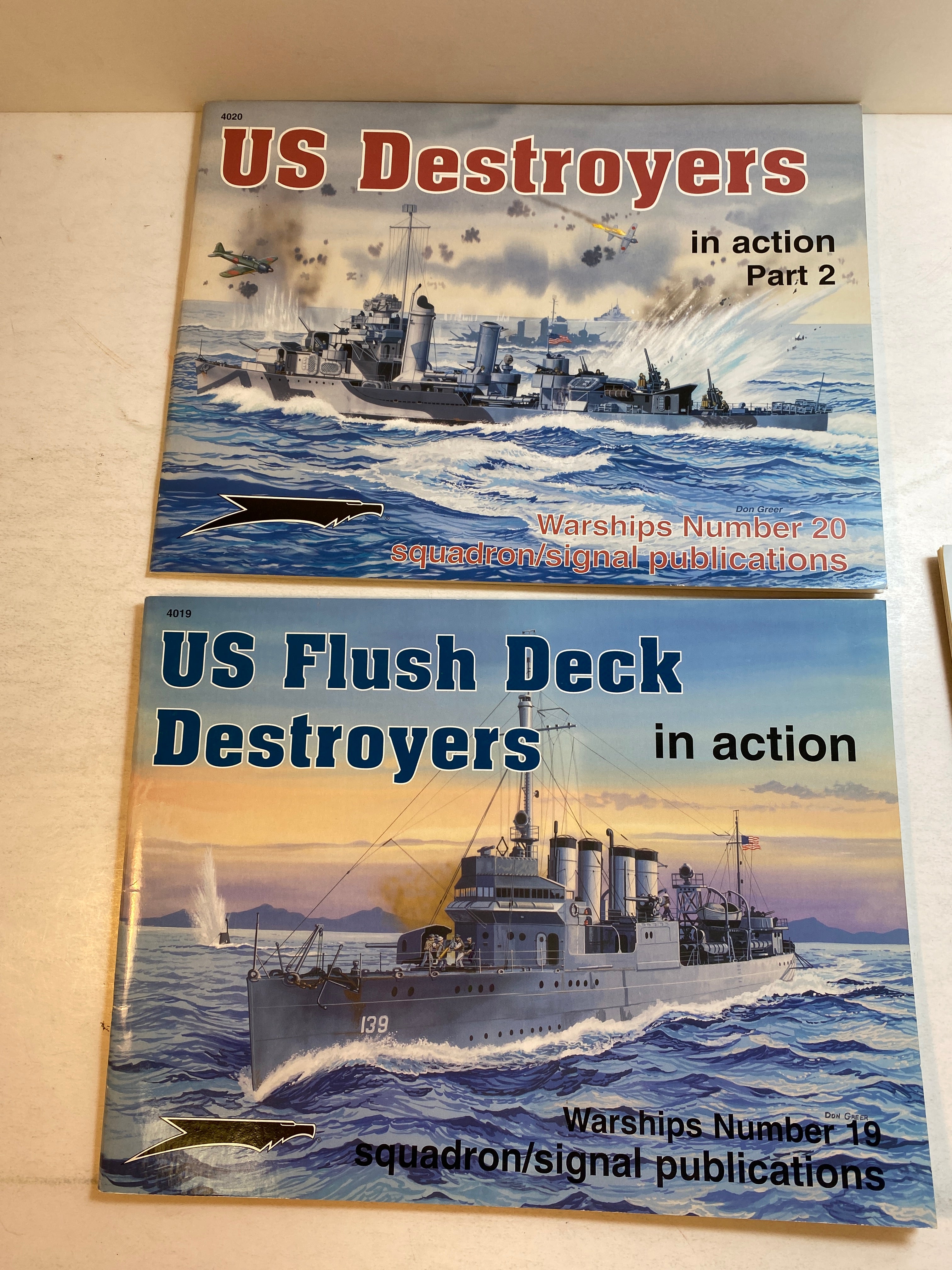 Lot of 3 In Action Booklets Light Cruisers and Destroyers 1999-2003 12, 19, 20