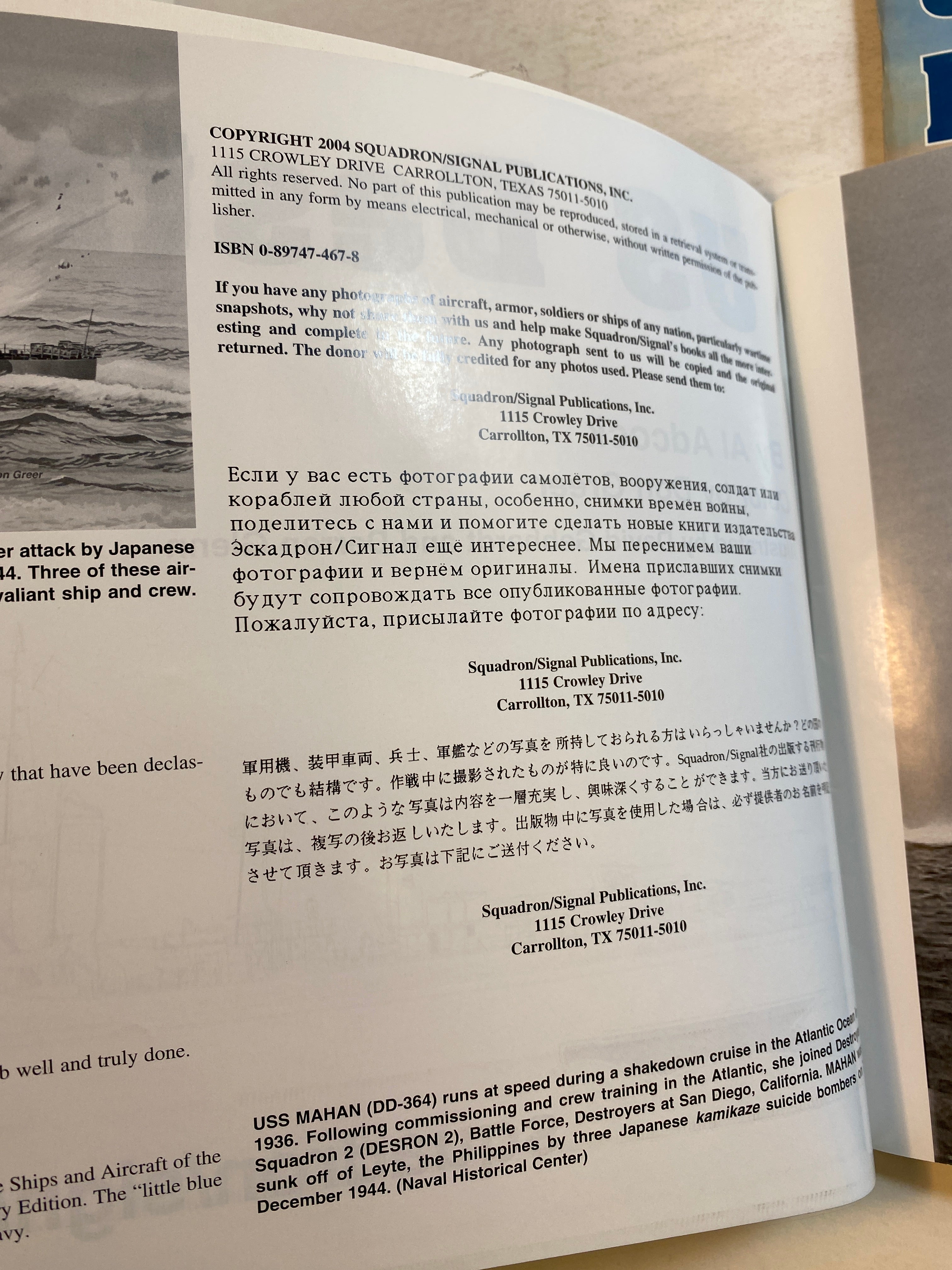 Lot of 3 In Action Booklets Light Cruisers and Destroyers 1999-2003 12, 19, 20