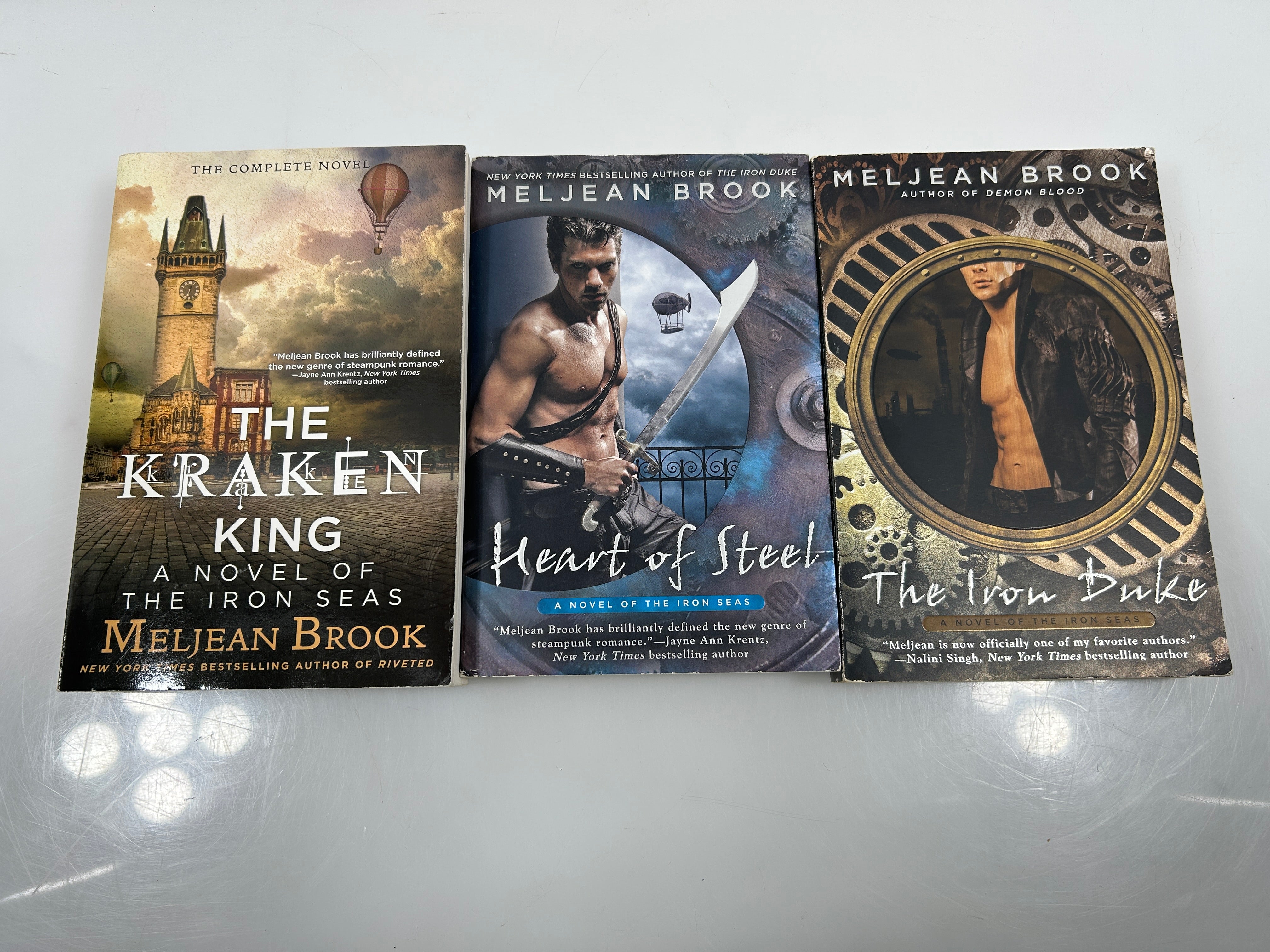 Lot of 3 Iron Seas Novels Meljean Brook SC 2010-2014