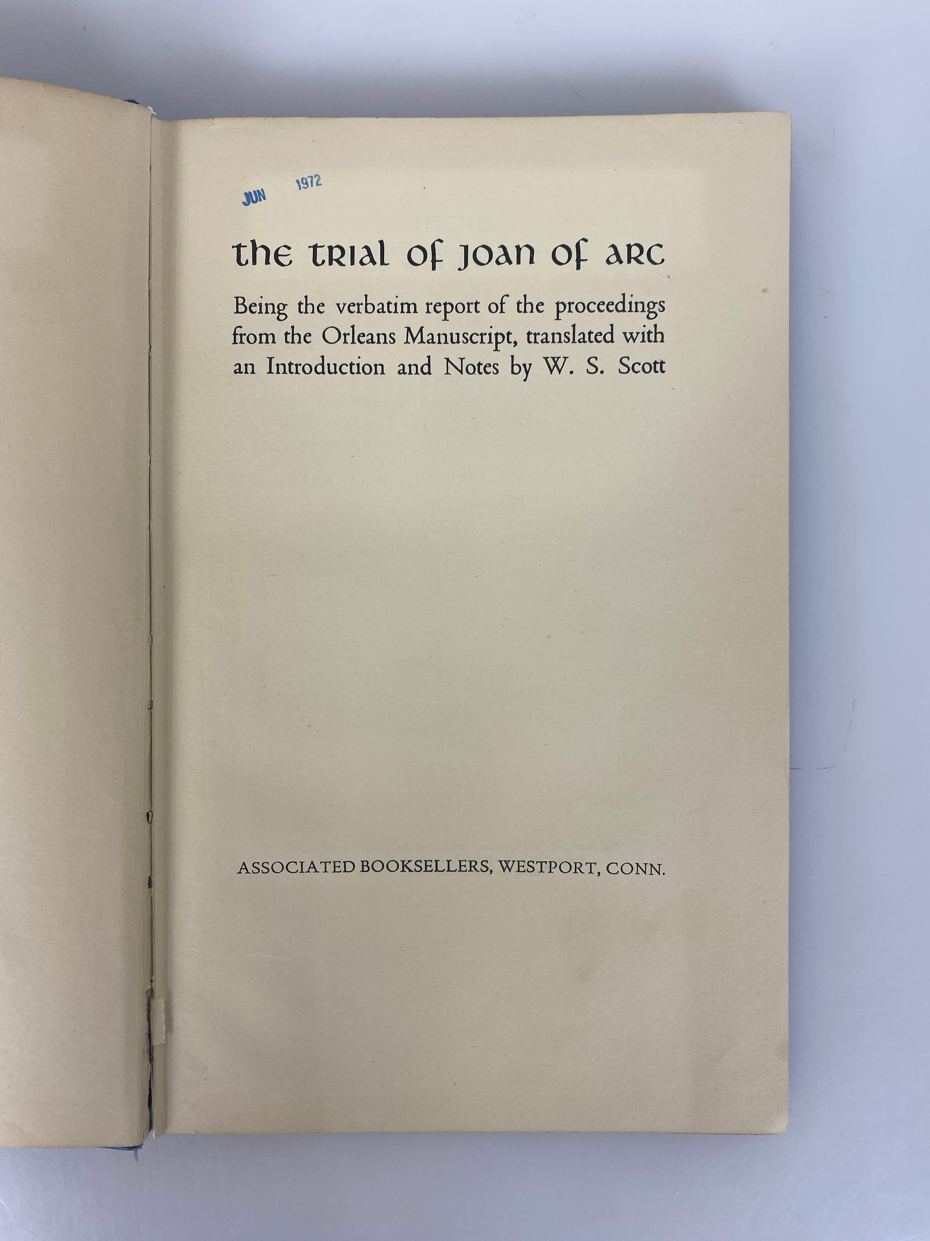 Lot of 3: Joan of Arc by Scott/Michelet/Lightbody 1956-61 Ex-Library HC